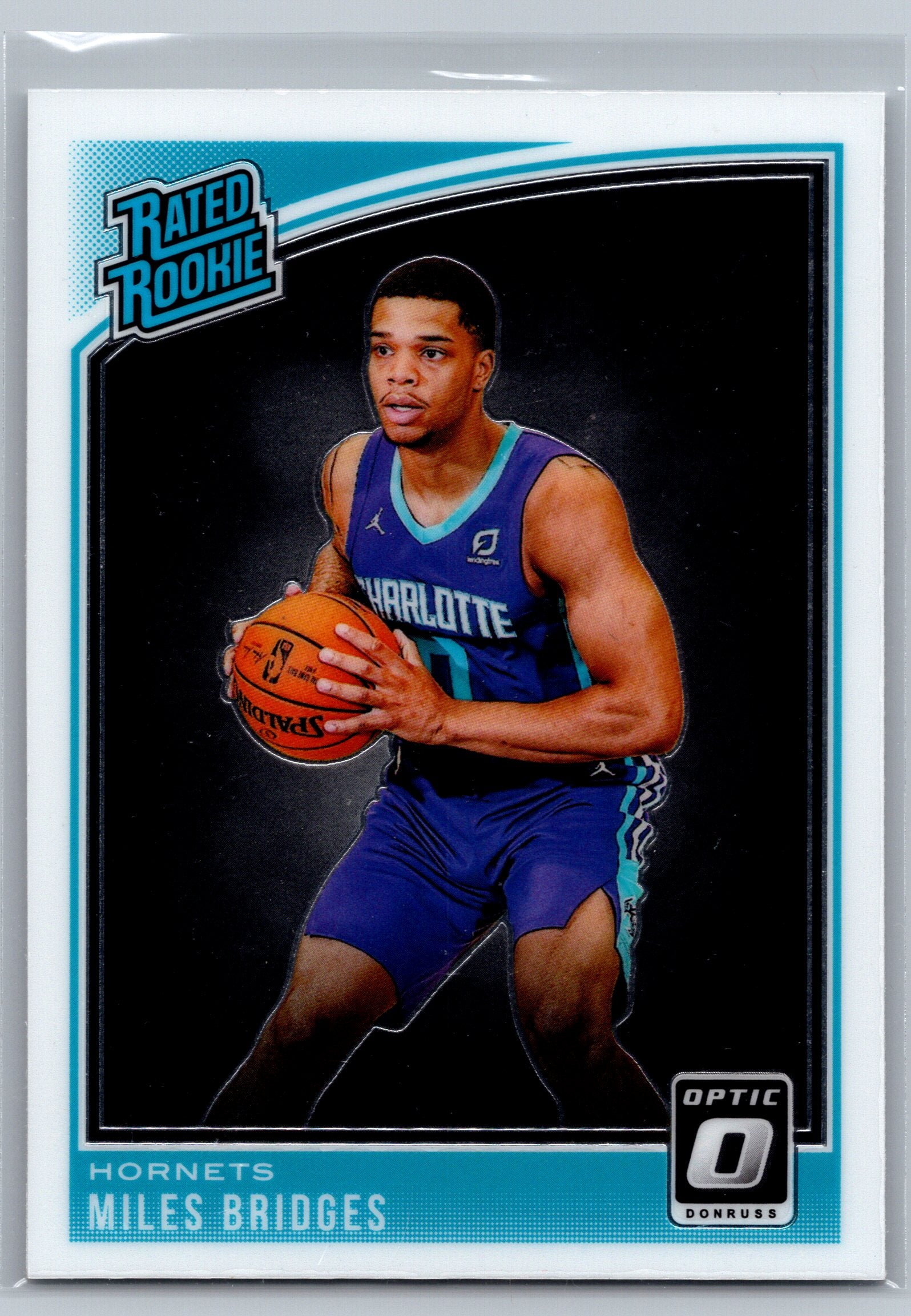 2018 Panini Optic Miles Bridges Rookie Card #172