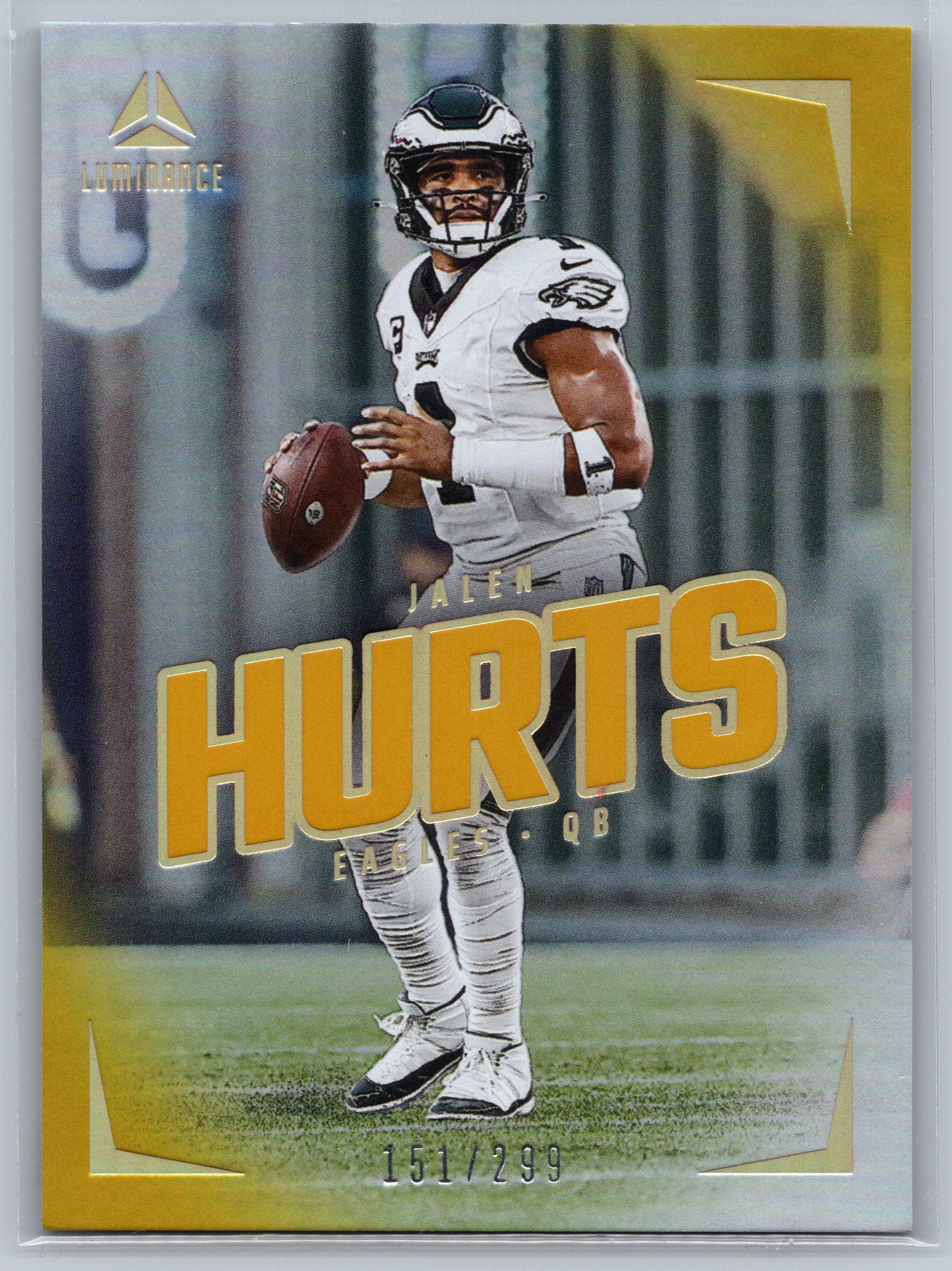 2024 Pamini Luminance Jalen Hurts Yellow /299 #57