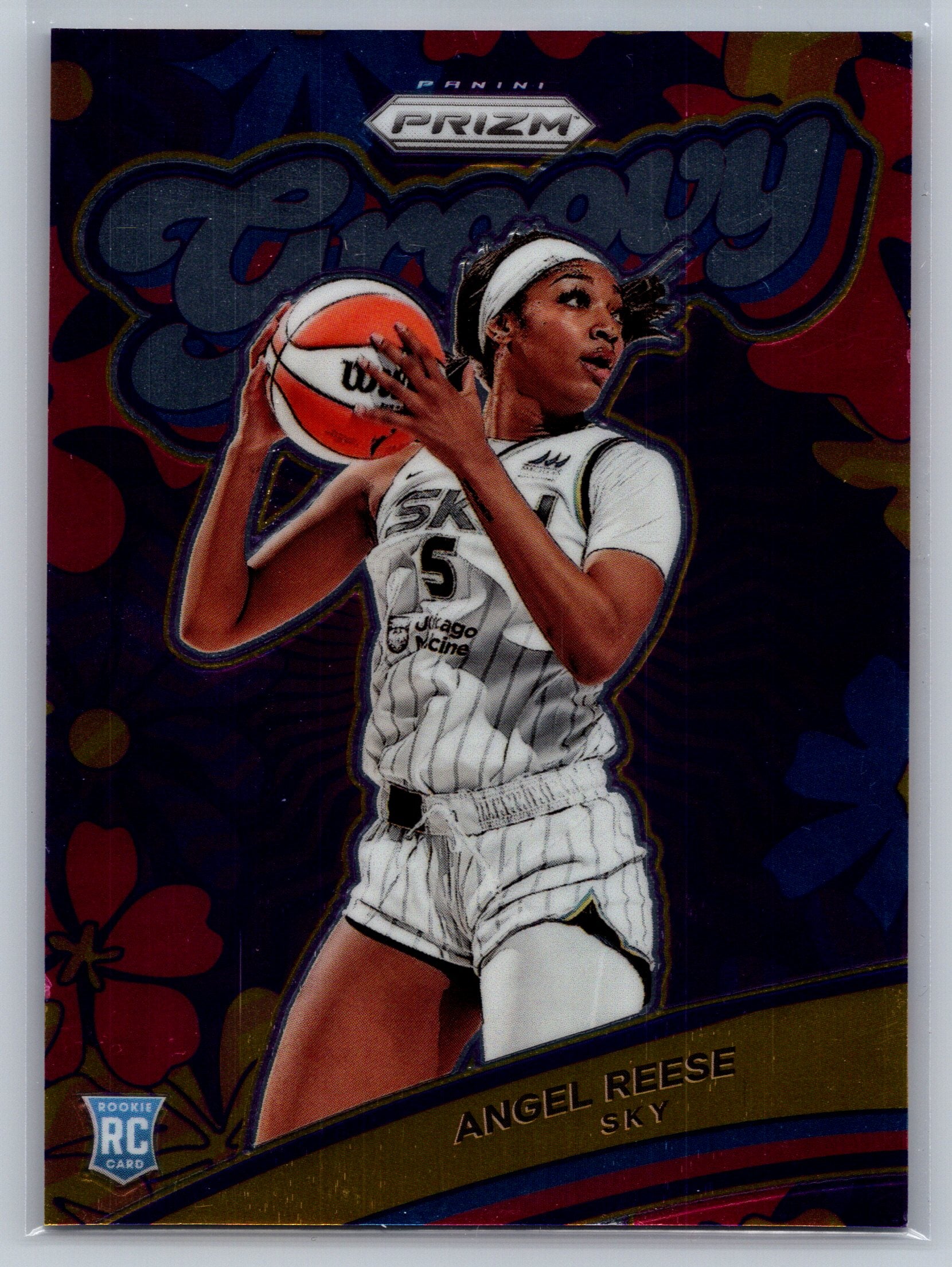 2024 Panini Prizm Angel Reese Groovy Rookie Card #12