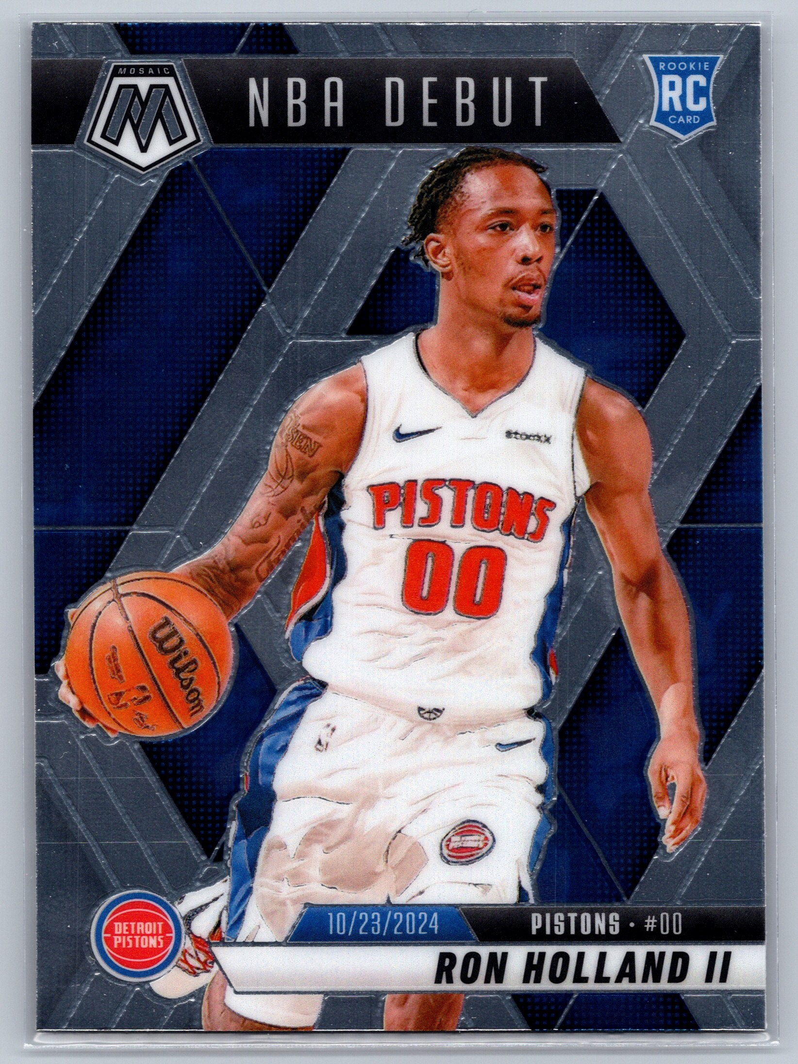 2024 Panini Mosaic Ron Holland II NBA Debut Rookie Card #258