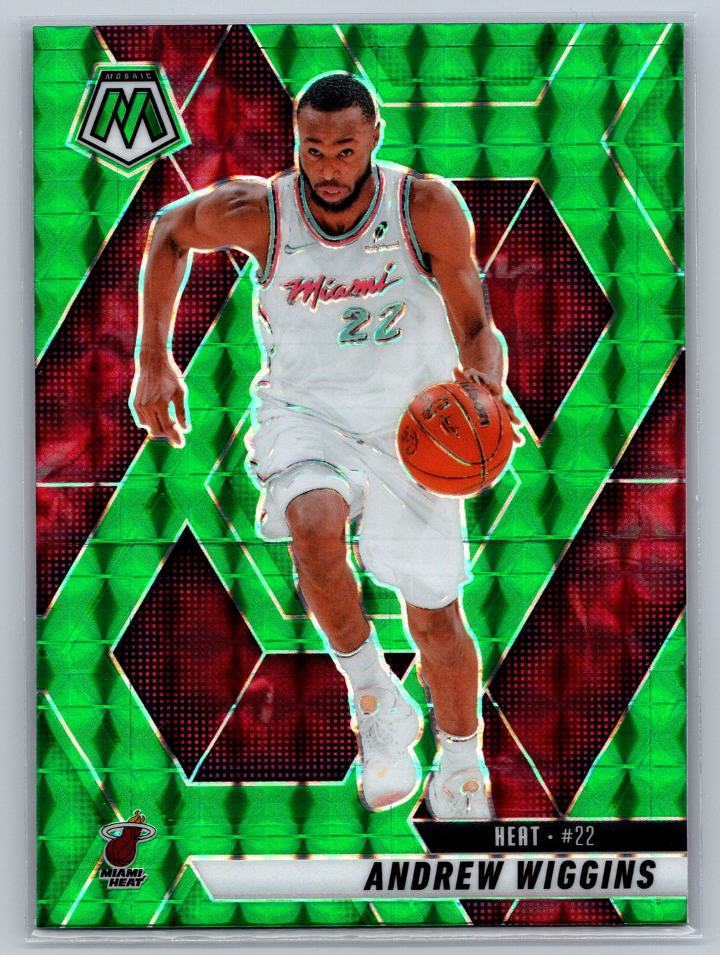 2024 Panini Mosaic Andrew Wiggins Green Reactive #175