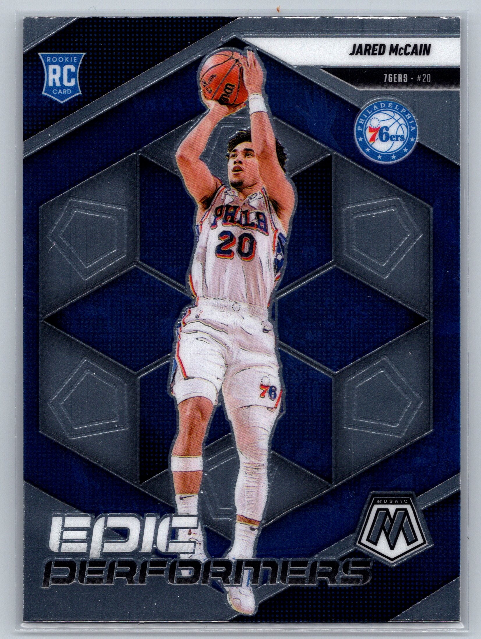2024 Paanini Mosaic Jared McCain Epic Performers Rookie Card #13