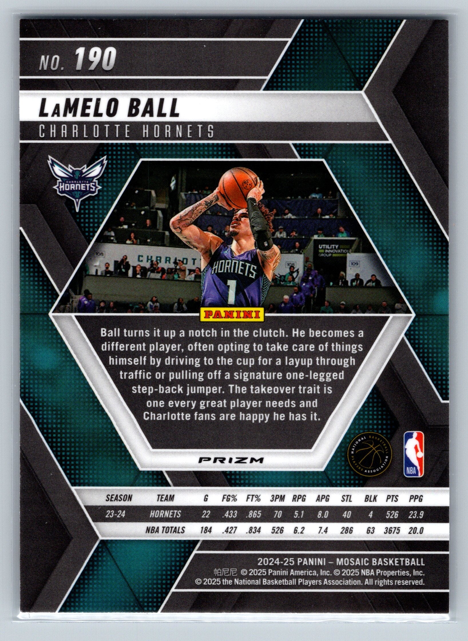 2024 Panini Mosaic LaMelo Ball Mosaic #190