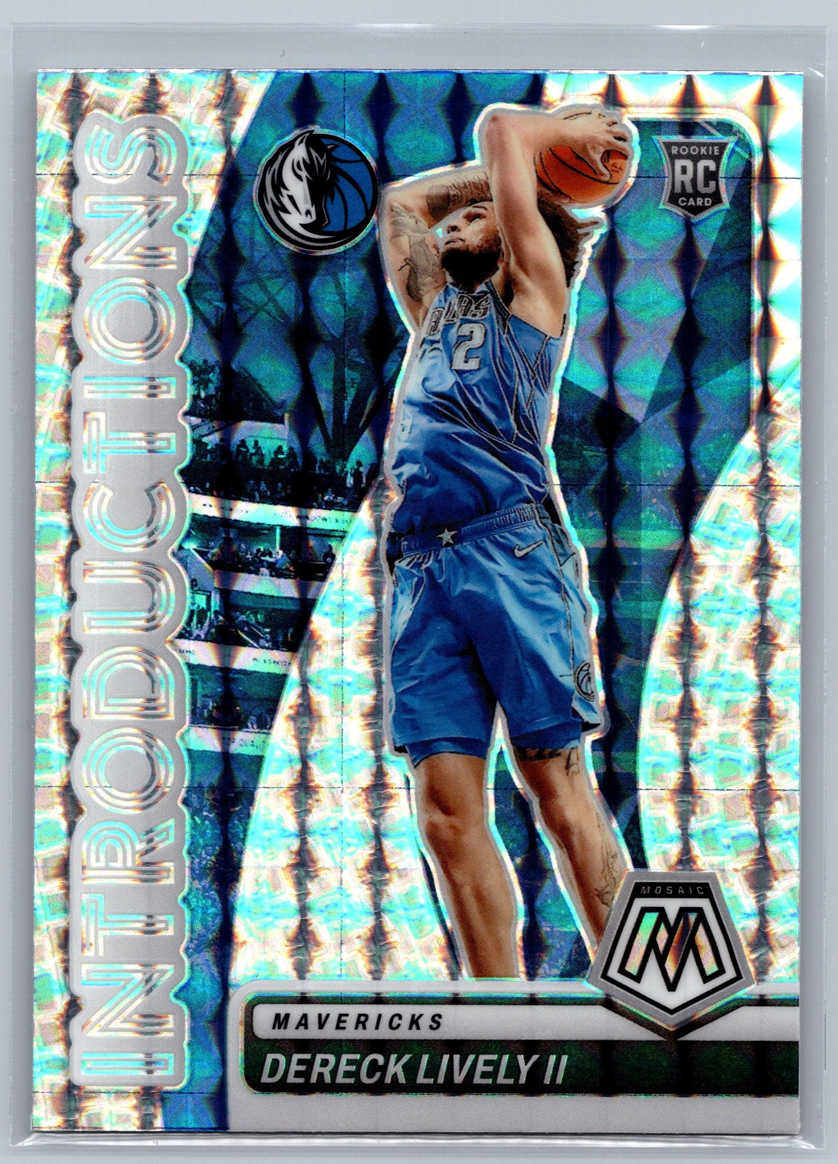 2023 Panini Mosaic Dereck lively II Mosaic Introductions Rookie Card #1