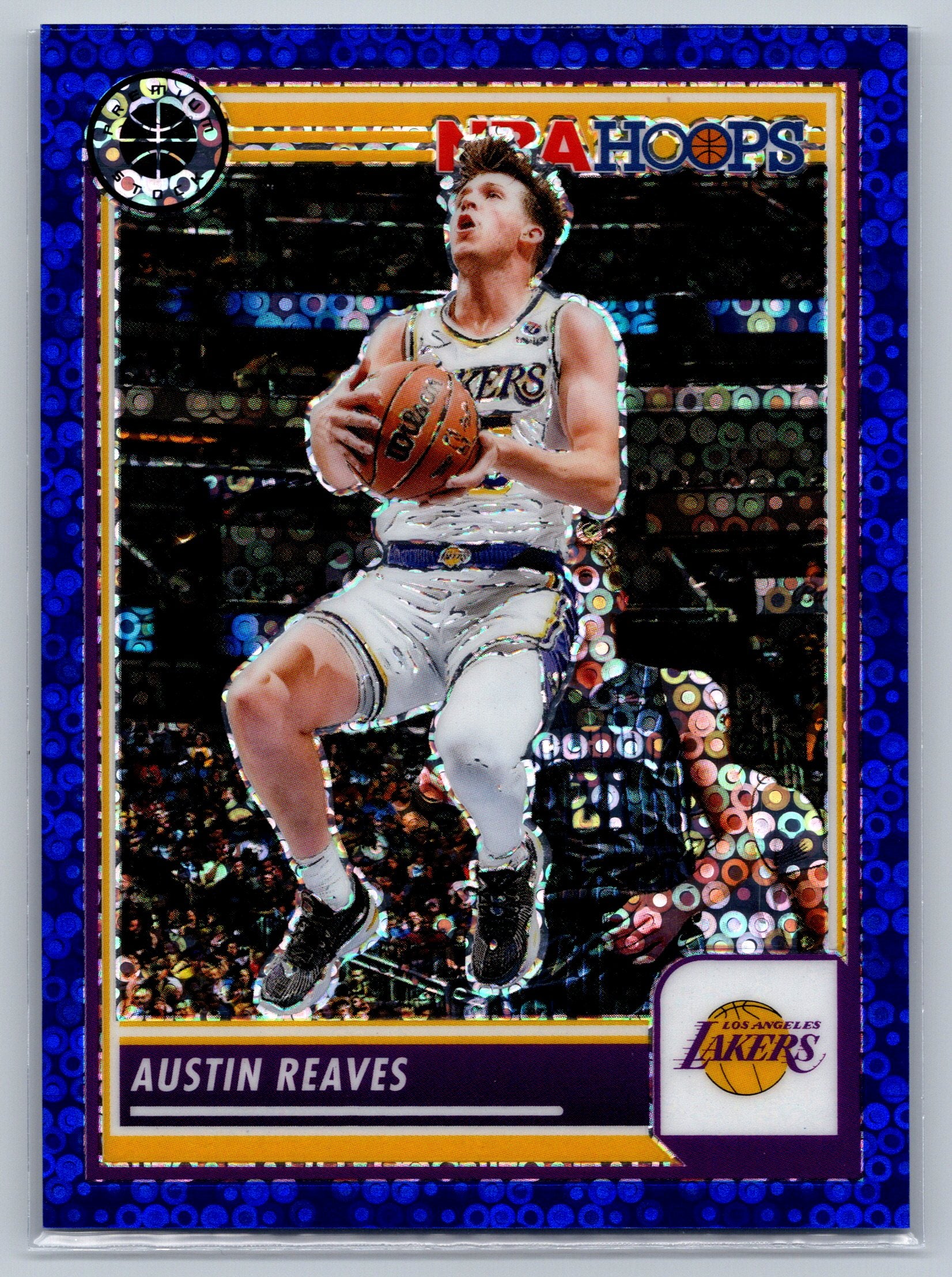 2023 Panini NBA Hoops Austin Reaves Blue Disco /99 #120