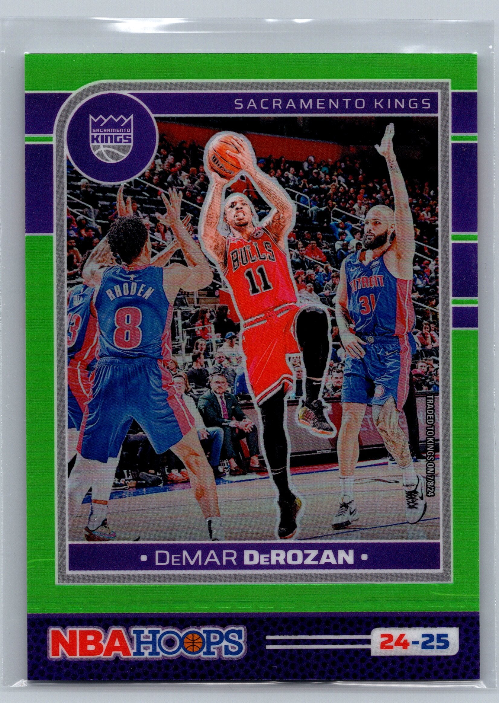 2024 Panini NBA Hoops Demar DeRozan Lime Green /149 #80