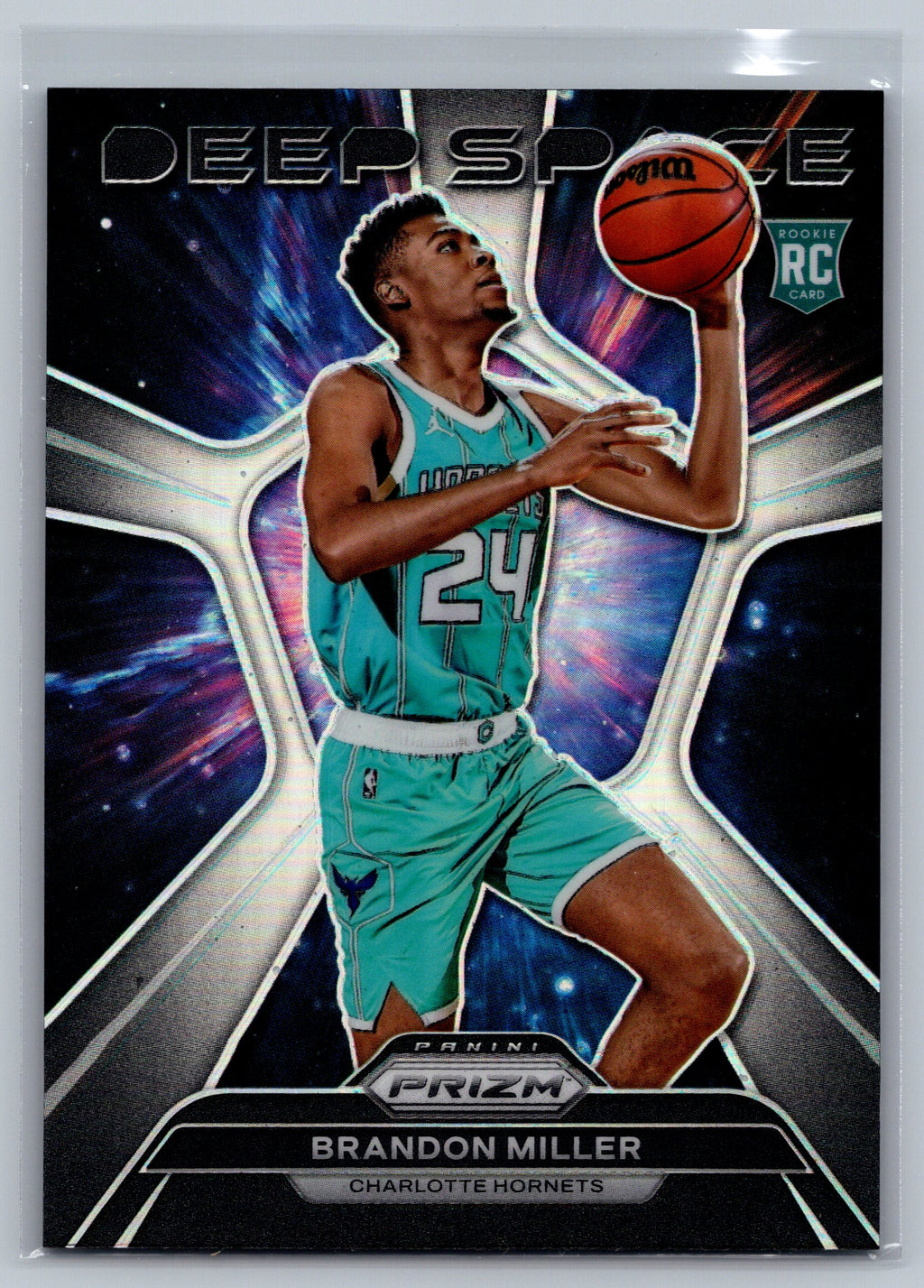 2023 Panini Prizm Brandon Miller Silver Deep Space Rookie Card #2
