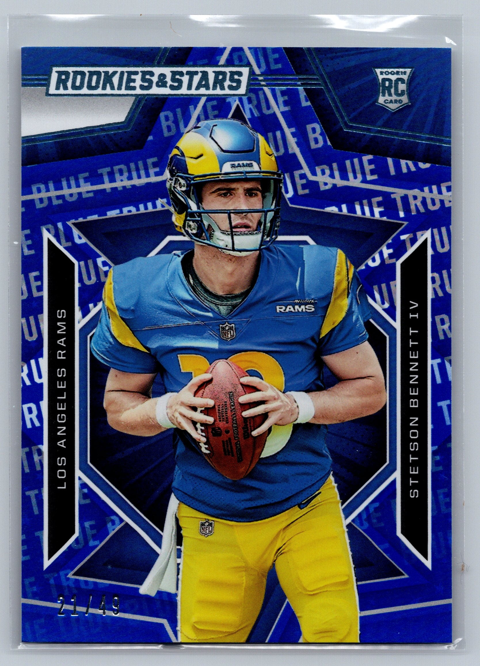 2023 Panini Rookies & Stars Stetson Bennett IV True Blue /49 #181