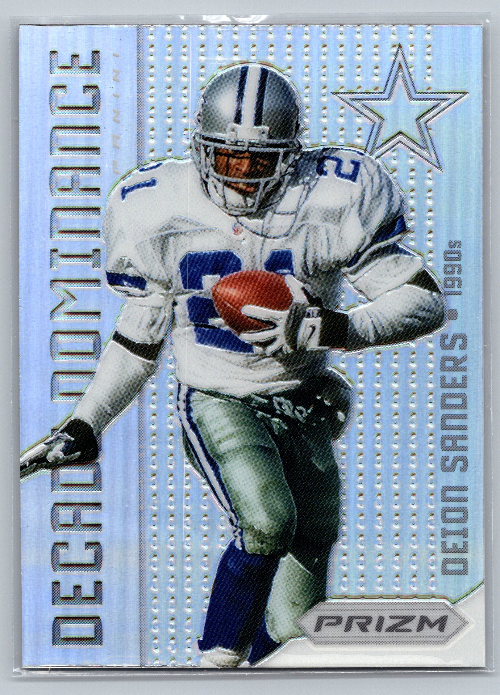 2012 Panini Prizm Deion Sanders Silver Decade Dominance #13