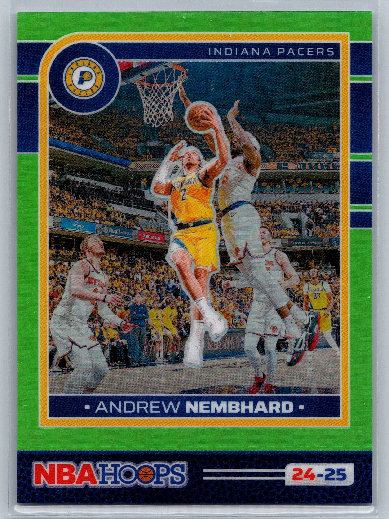 2024 Panini NBA Hoops Andrew Nembhard Lime Green /149 #52