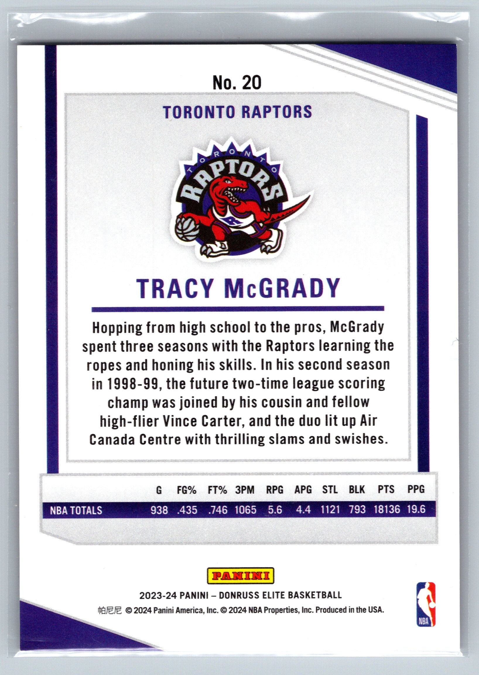 2023 Panini Elite Tracy McGrady Red /88 #20