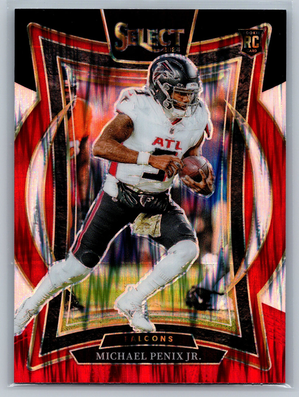 2024 Panini Select Michael Penix Jr. Red Black Concourse Level Rookie Card #80