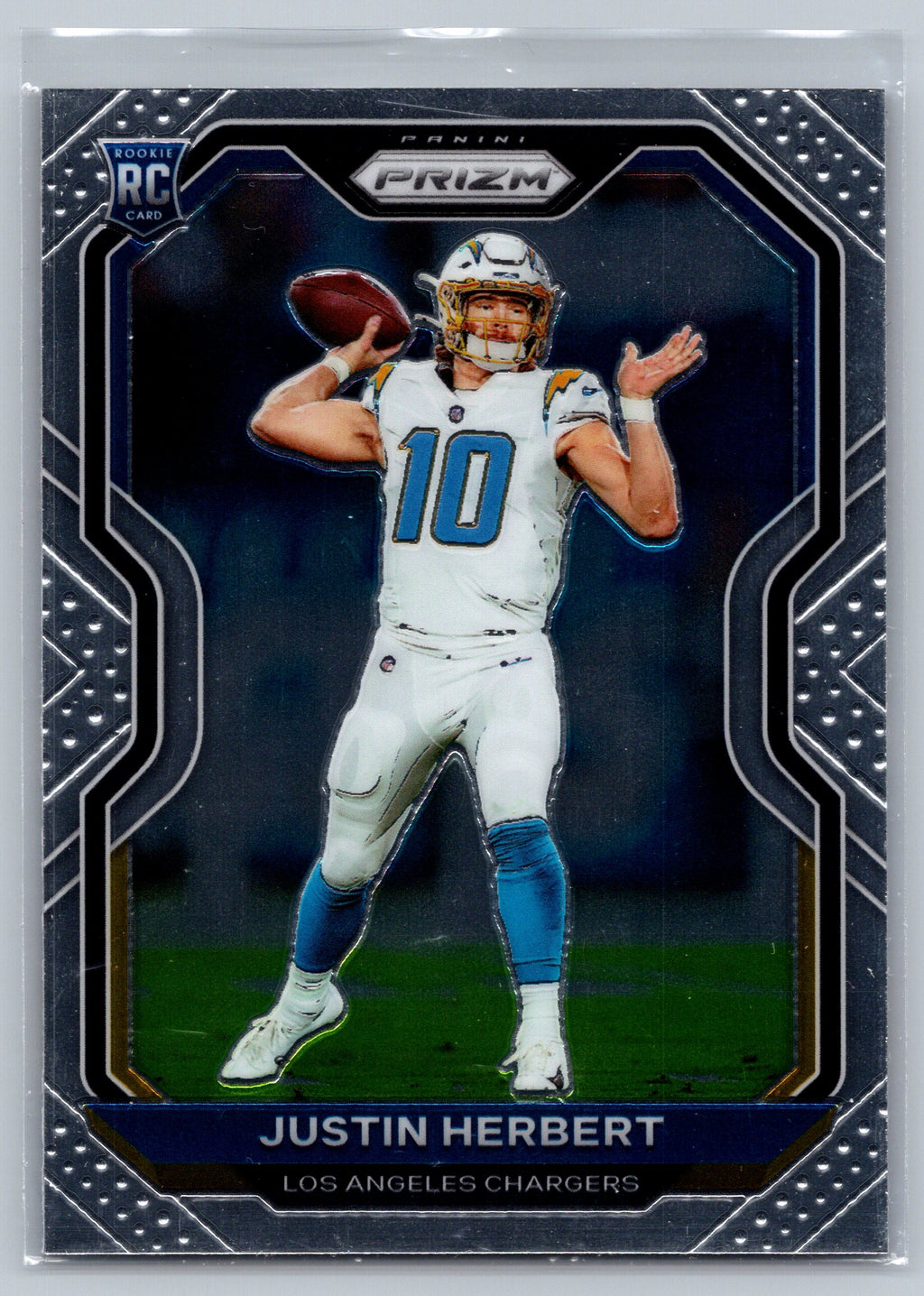 2020 Panini Prizm Justin Herbert Rookie Card #325