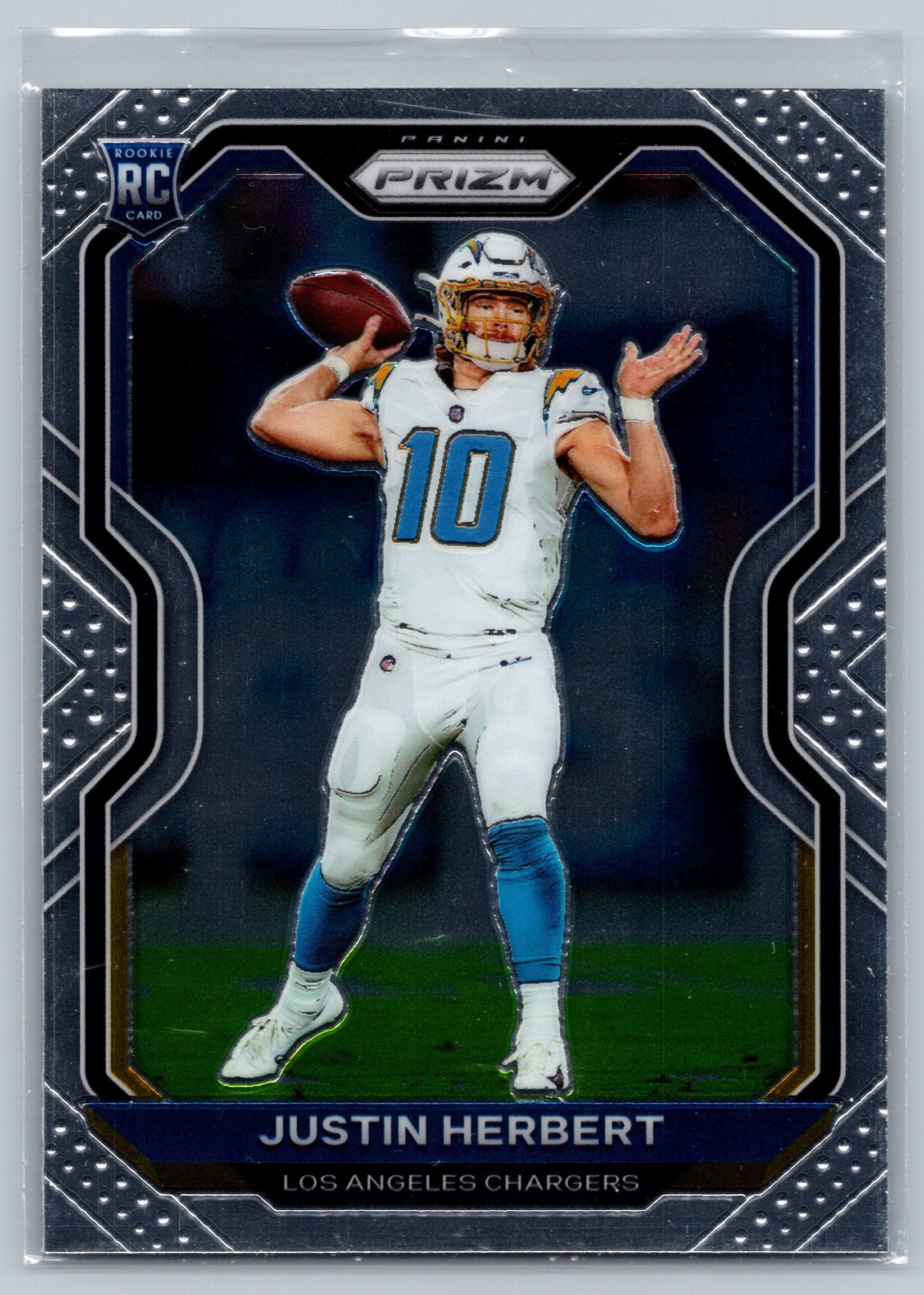 2020 Panini Prizm Justin Herbert Rookie Card #325