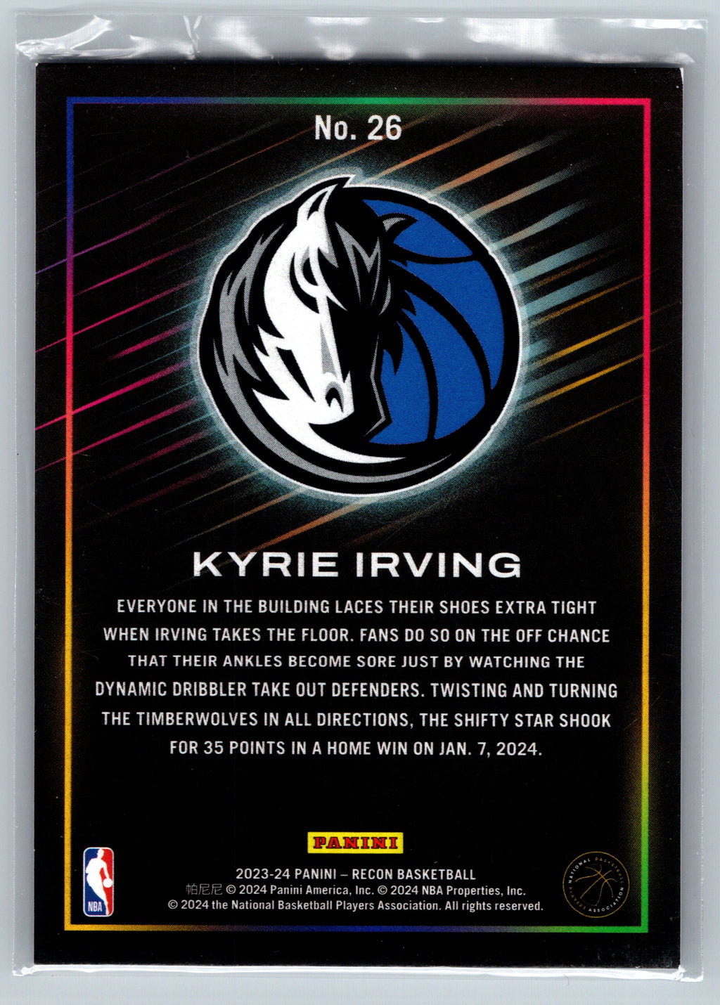 2023 Panini Recon Kyrie Irving /199 #26