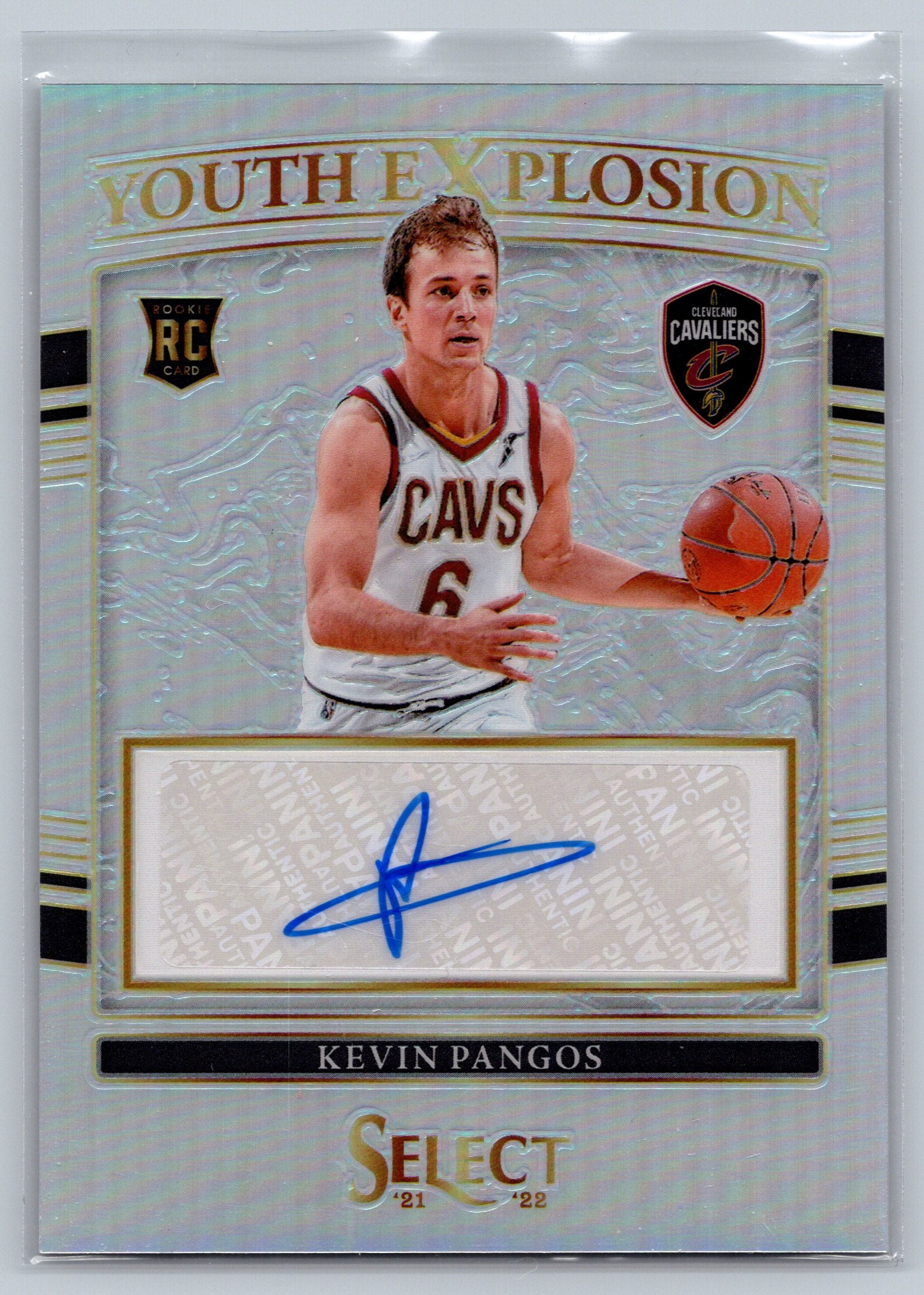 2021 Panini Select Kevin Pangos Youth Explosion Rookie Autograph #YE-KPG