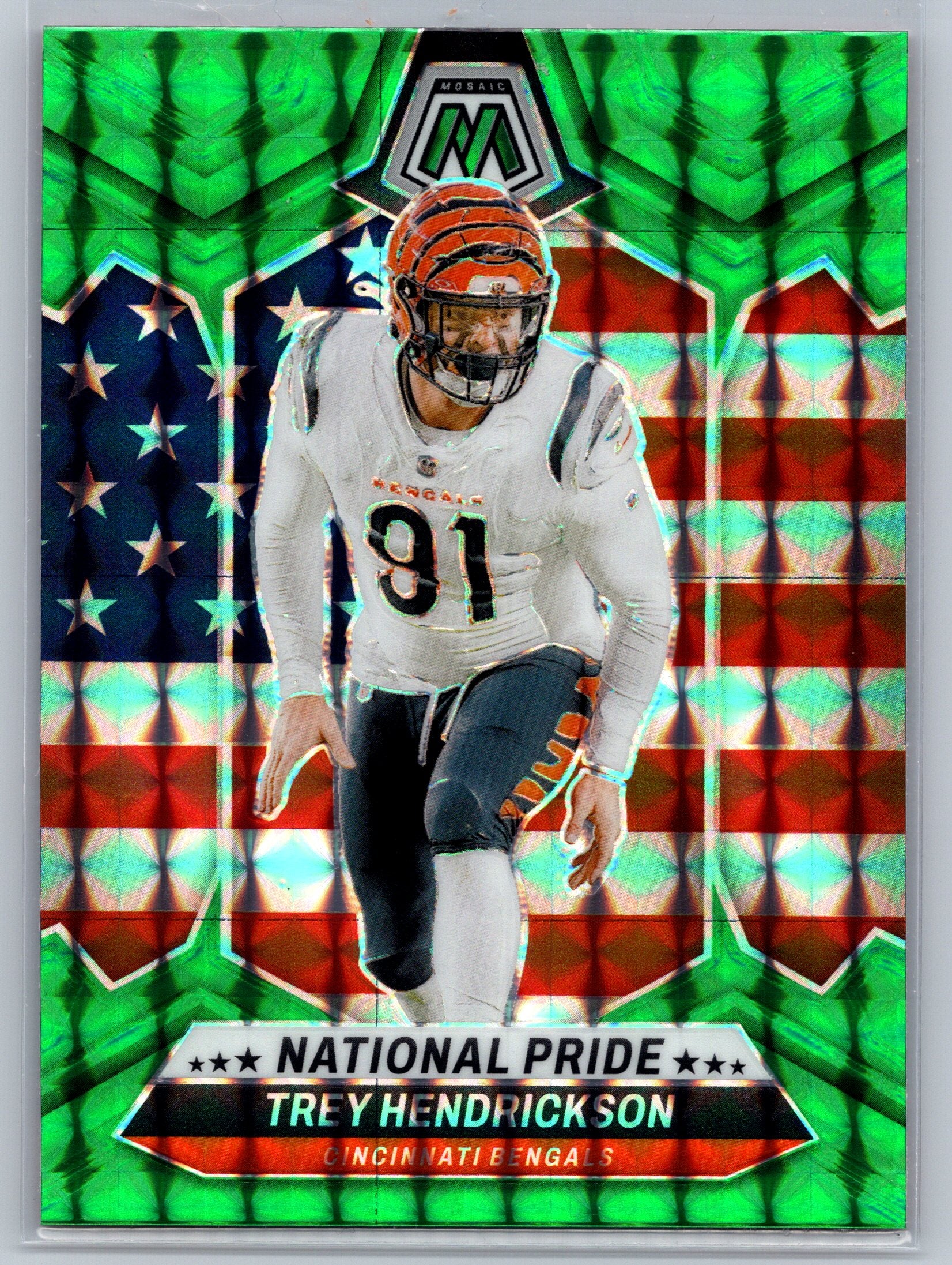 2024 Panini Mosaic Trey Hendrickson Green Nation Pride #267