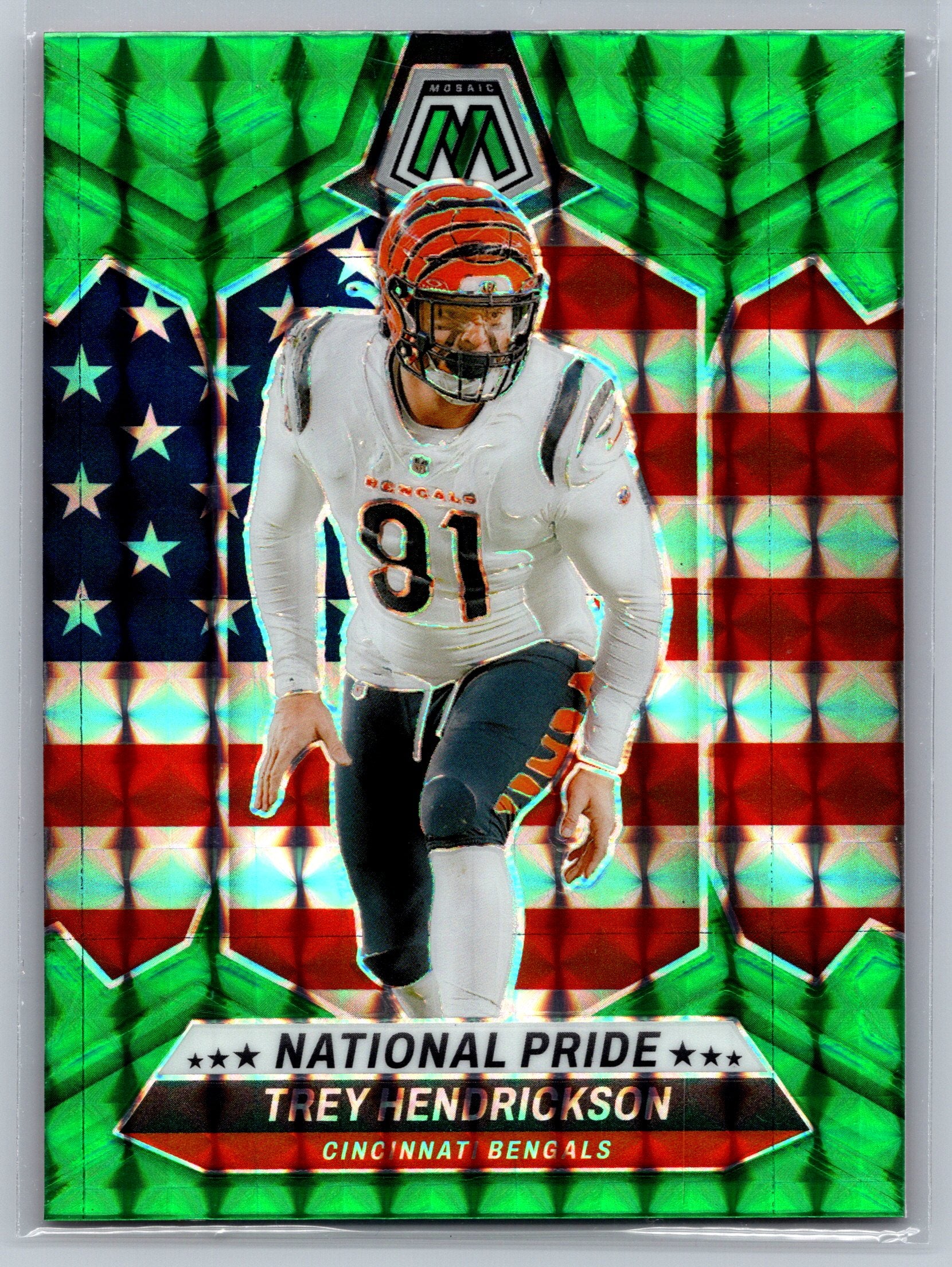2024 Panini Mosaic Trey Hendrickson National Pride Green #267
