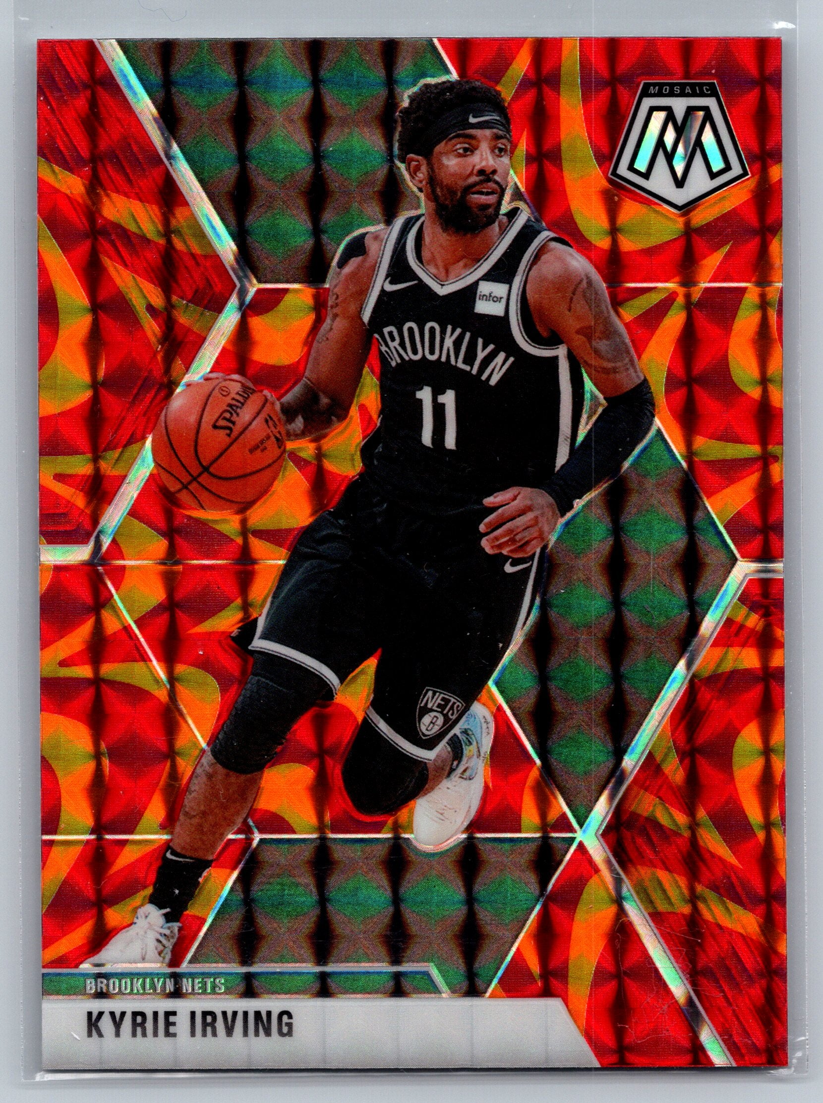 2019 Panini Mosaic Kyrie Irving Orange Reactive #11