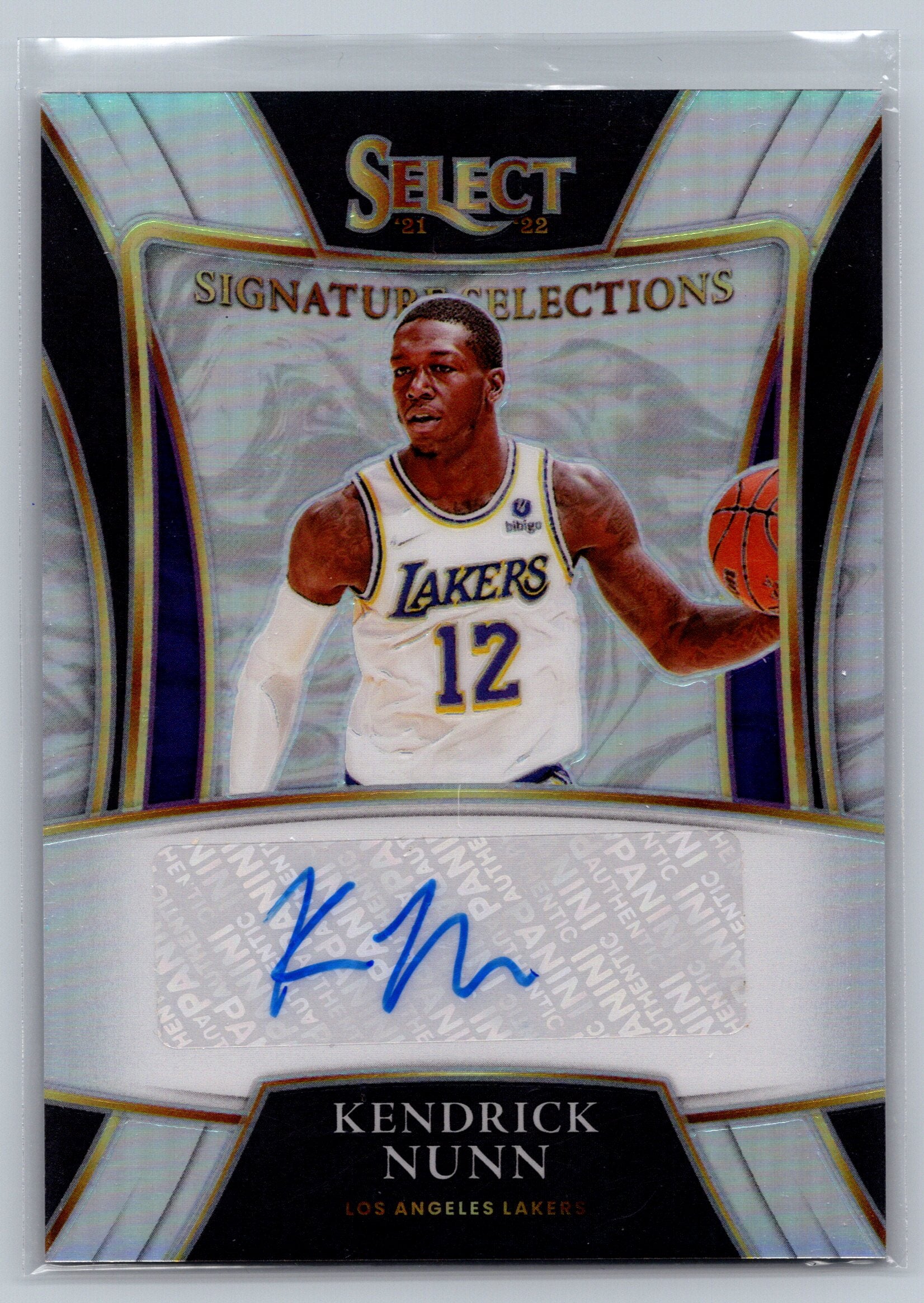 2021 Panini Select Kendrick Nunn Signature Selections Autograph #SS-KDN