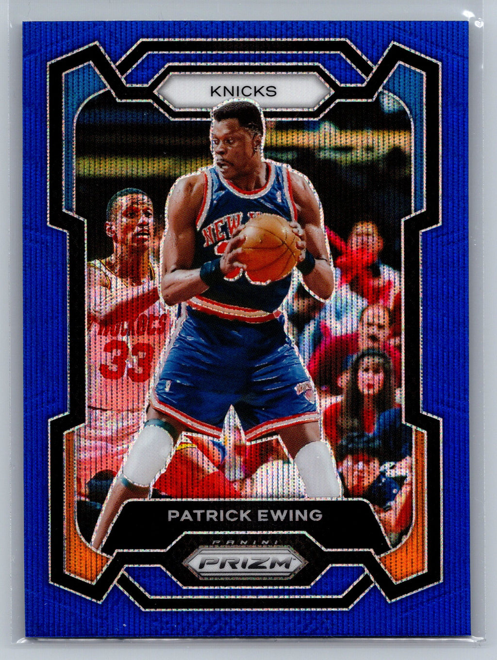 2023 Panini Prizm Patrick Ewing International Blue Wave #188
