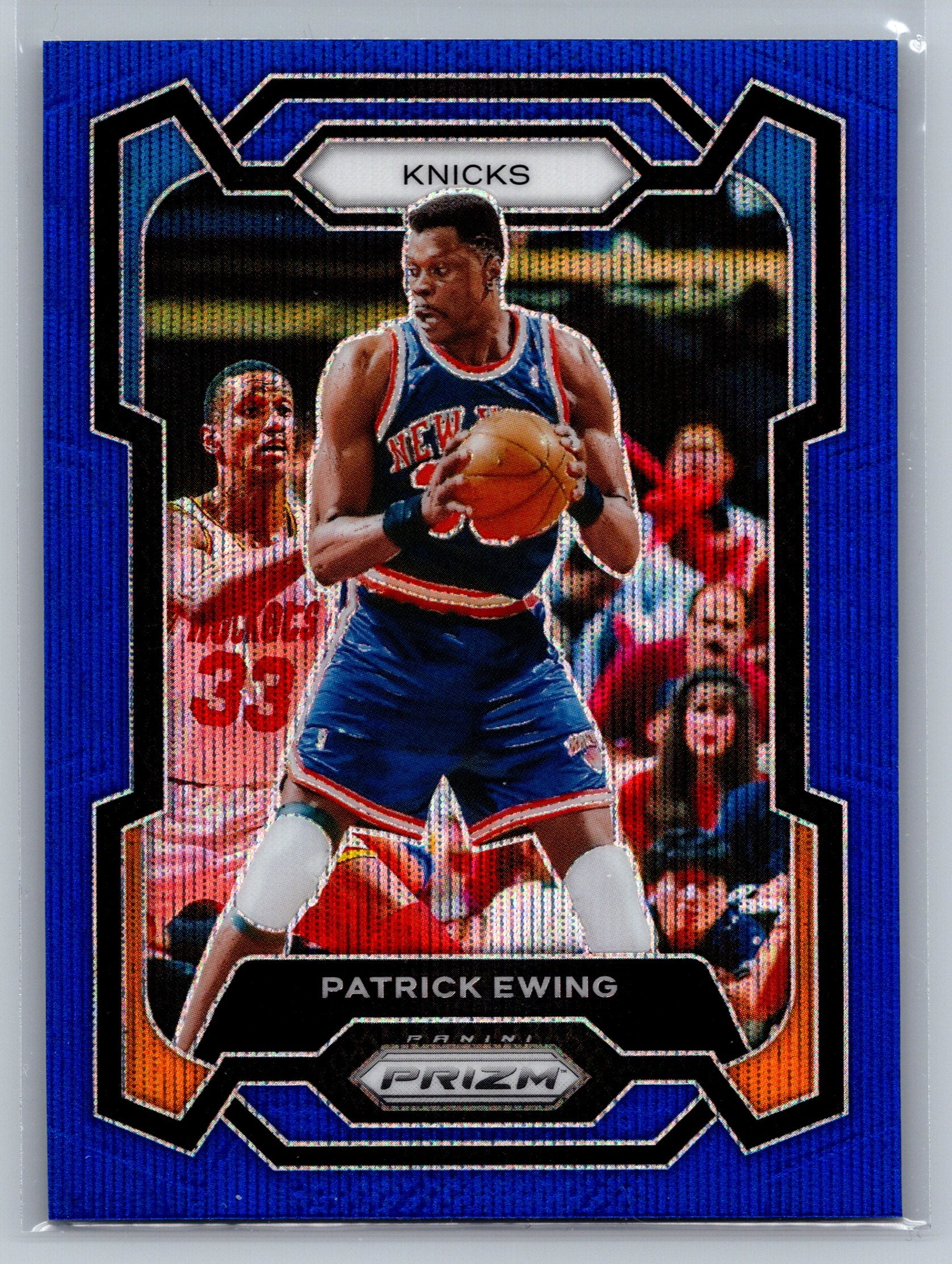 2023 Panini Prizm Patrick Ewing International Blue Wave #188
