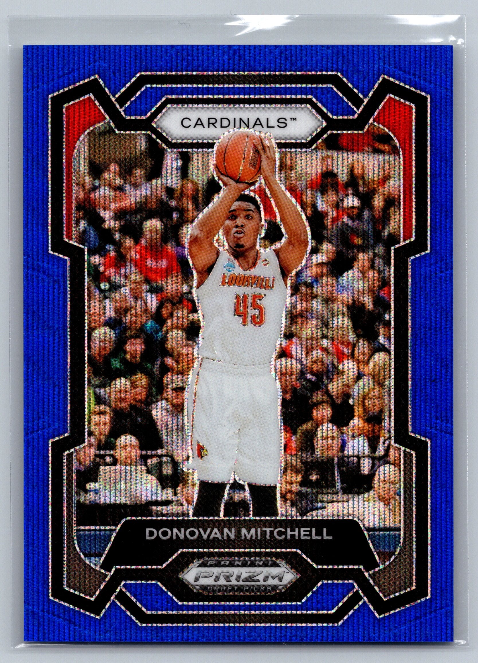 2024 Panini Prizm Draft Picks Donovan Mitchell Blue Wave /249 #75