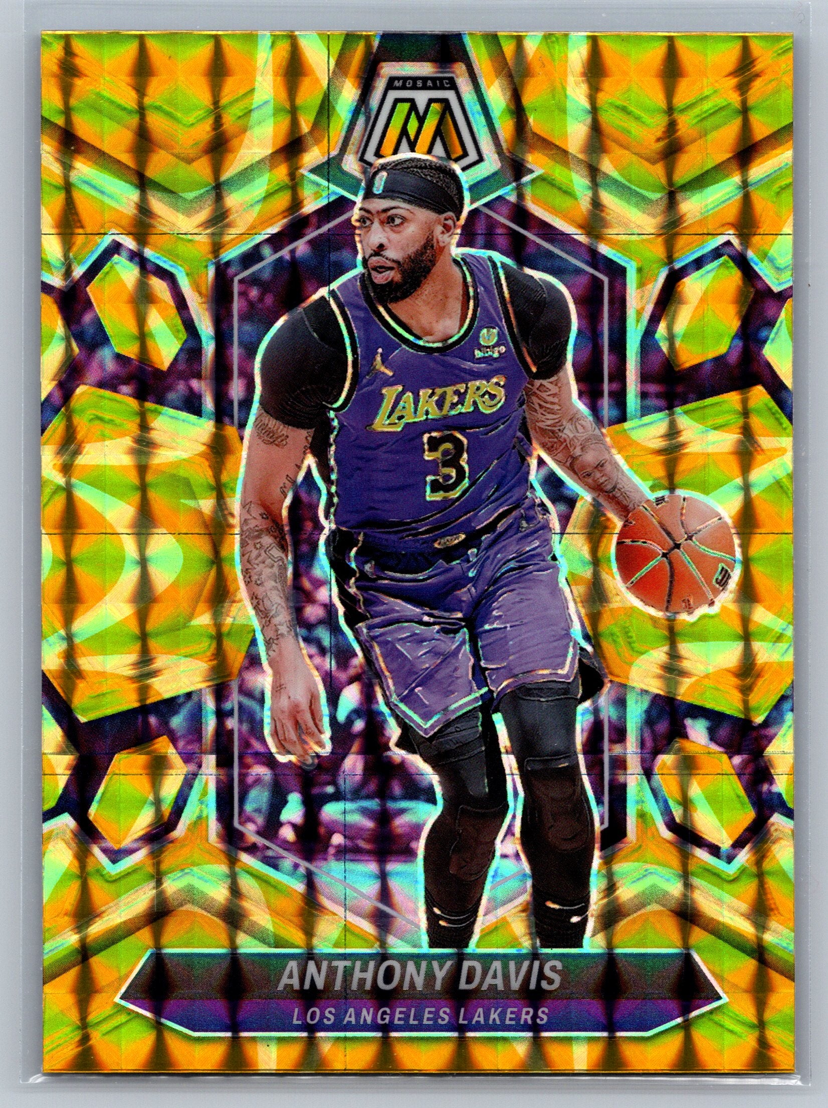 2023 Panini Mosaic Anthoiny Davis Yellow Reactive #73