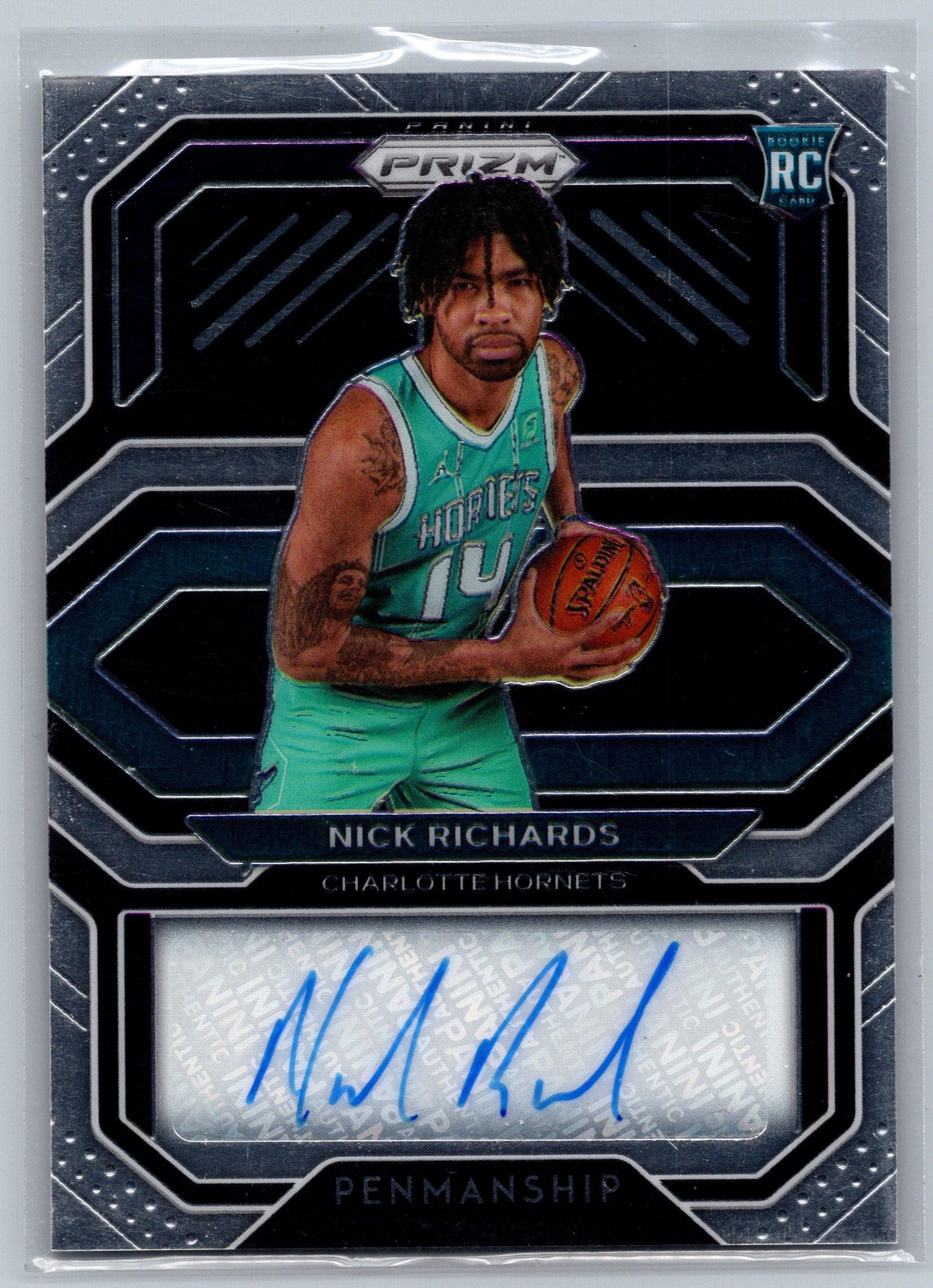 2020 Panini Prizm Nick Richards Penmanship Rookie Autograph #RP-NRS