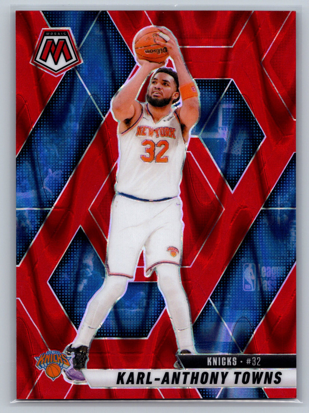 2024 Panini Mosaic Karl-Anthony Towns Red Seismic /299 #97