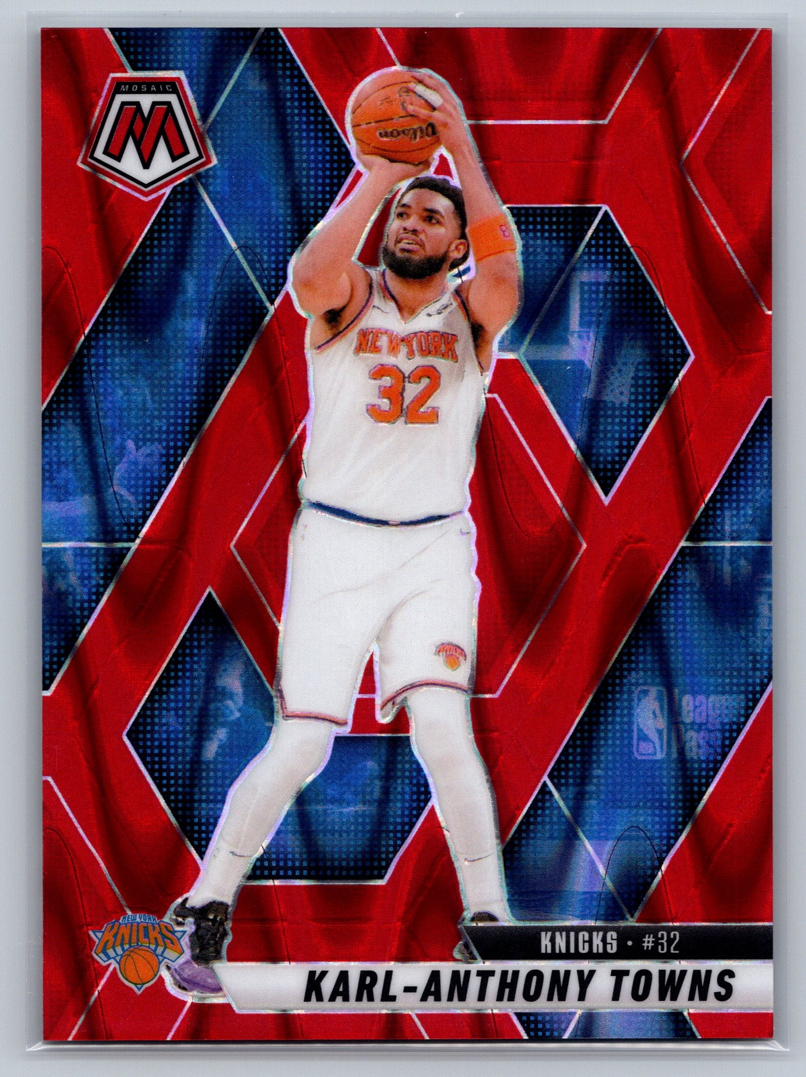 2024 Panini Mosaic Karl-Anthony Towns Red Seismic /299 #97