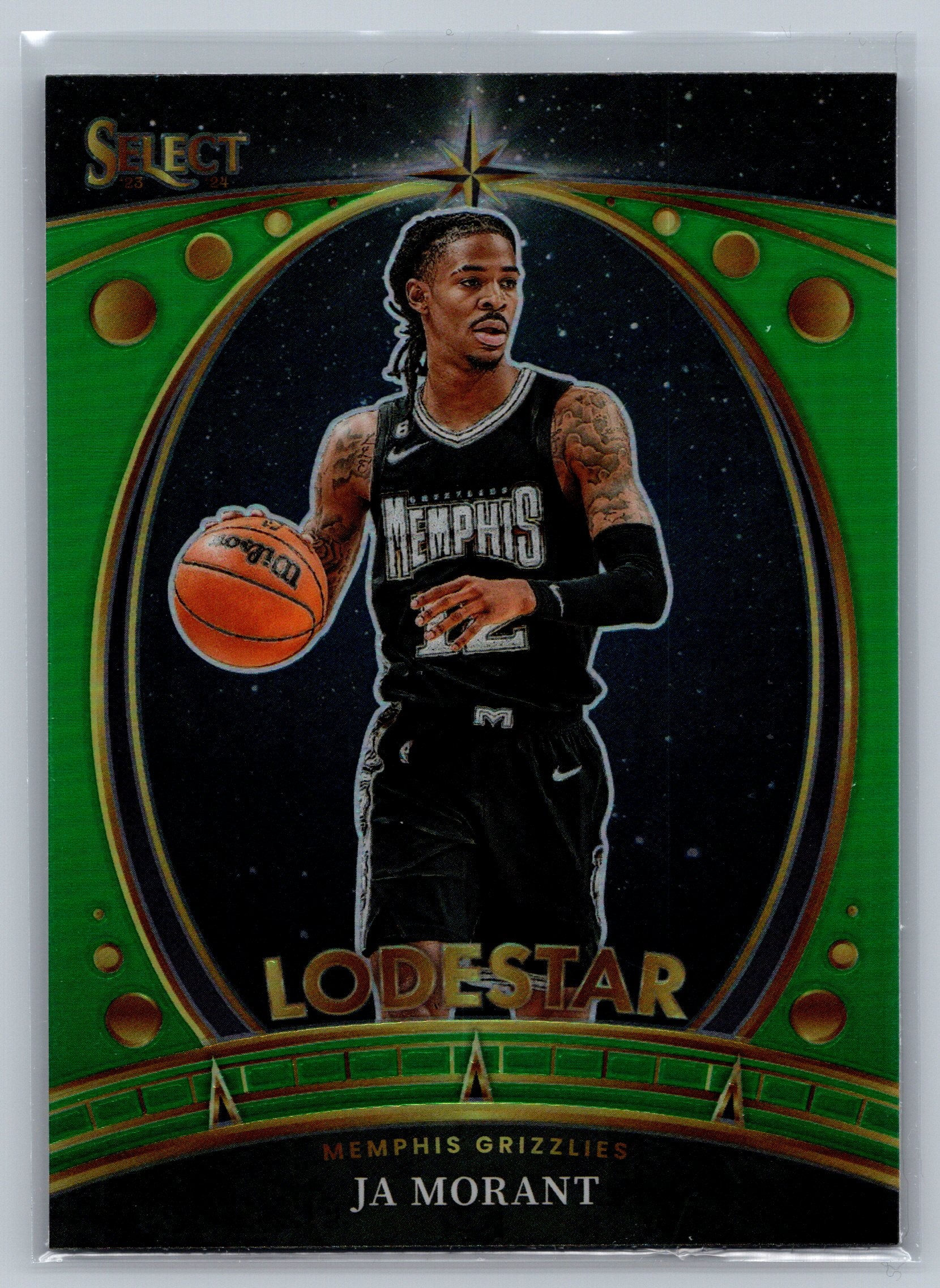 2023 Panini Select Ja Morant Green Lodestar #10
