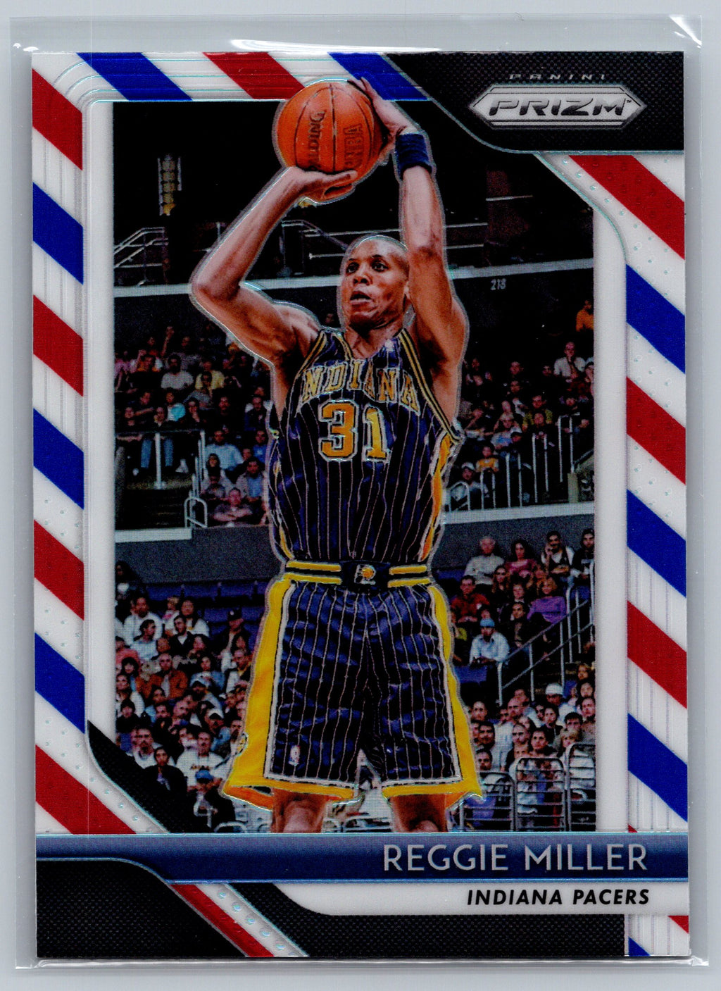 2018 Panini Prizm Reggie Miller Red White Blue #55