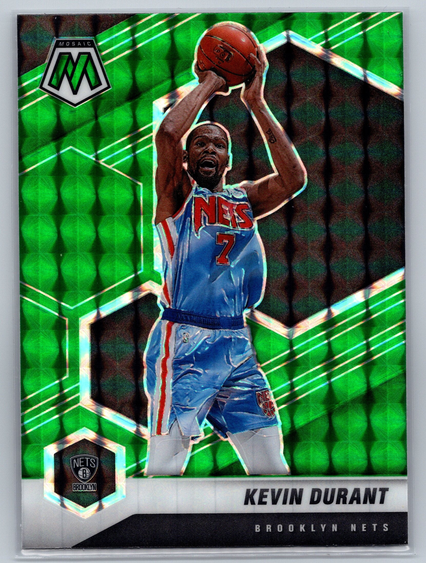 2020 Panini Mosaic Kevin Durant Green Mosaic #7