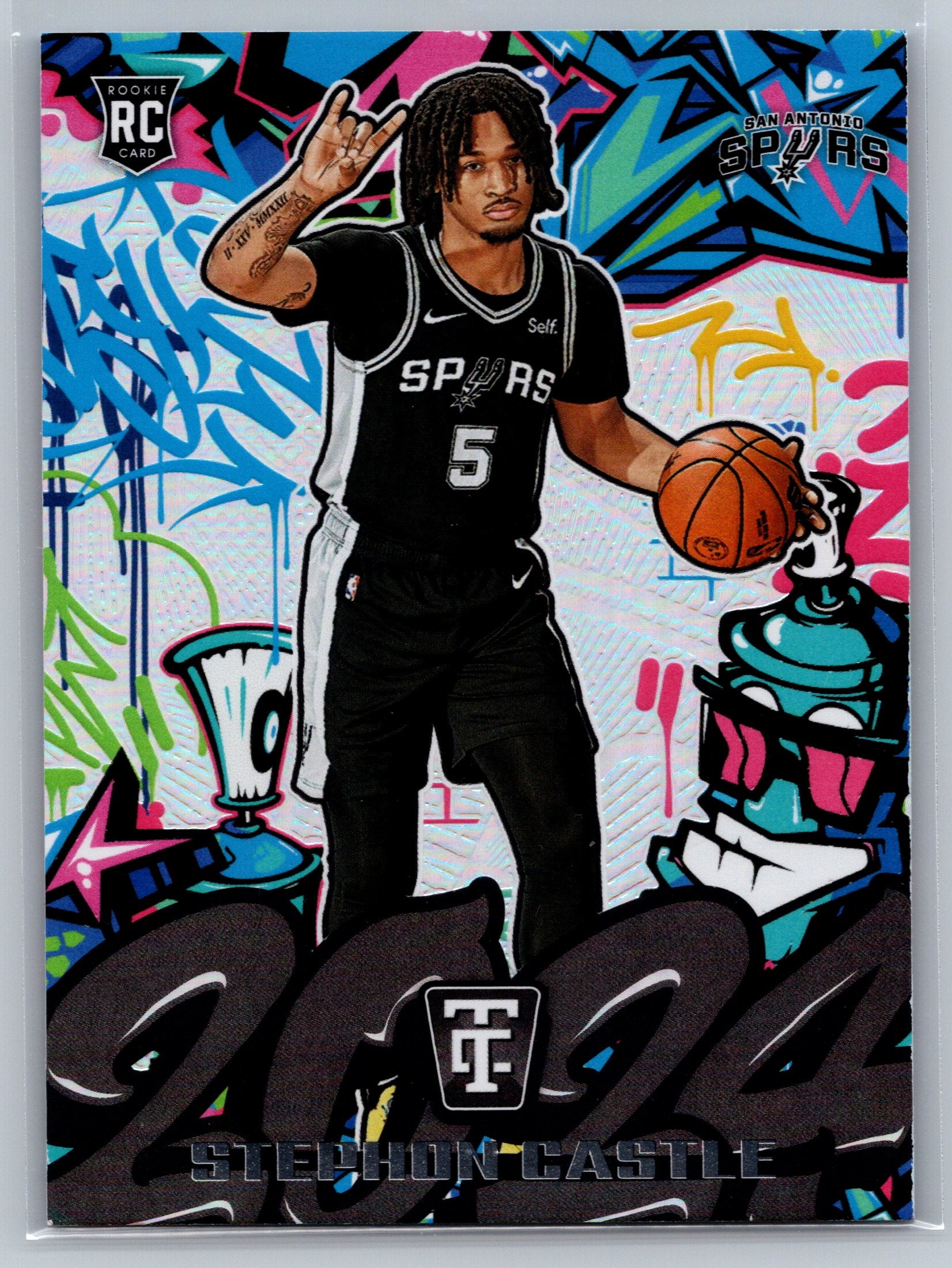 2024 Panini Totally Certified Stephon Castle Graffiti #17