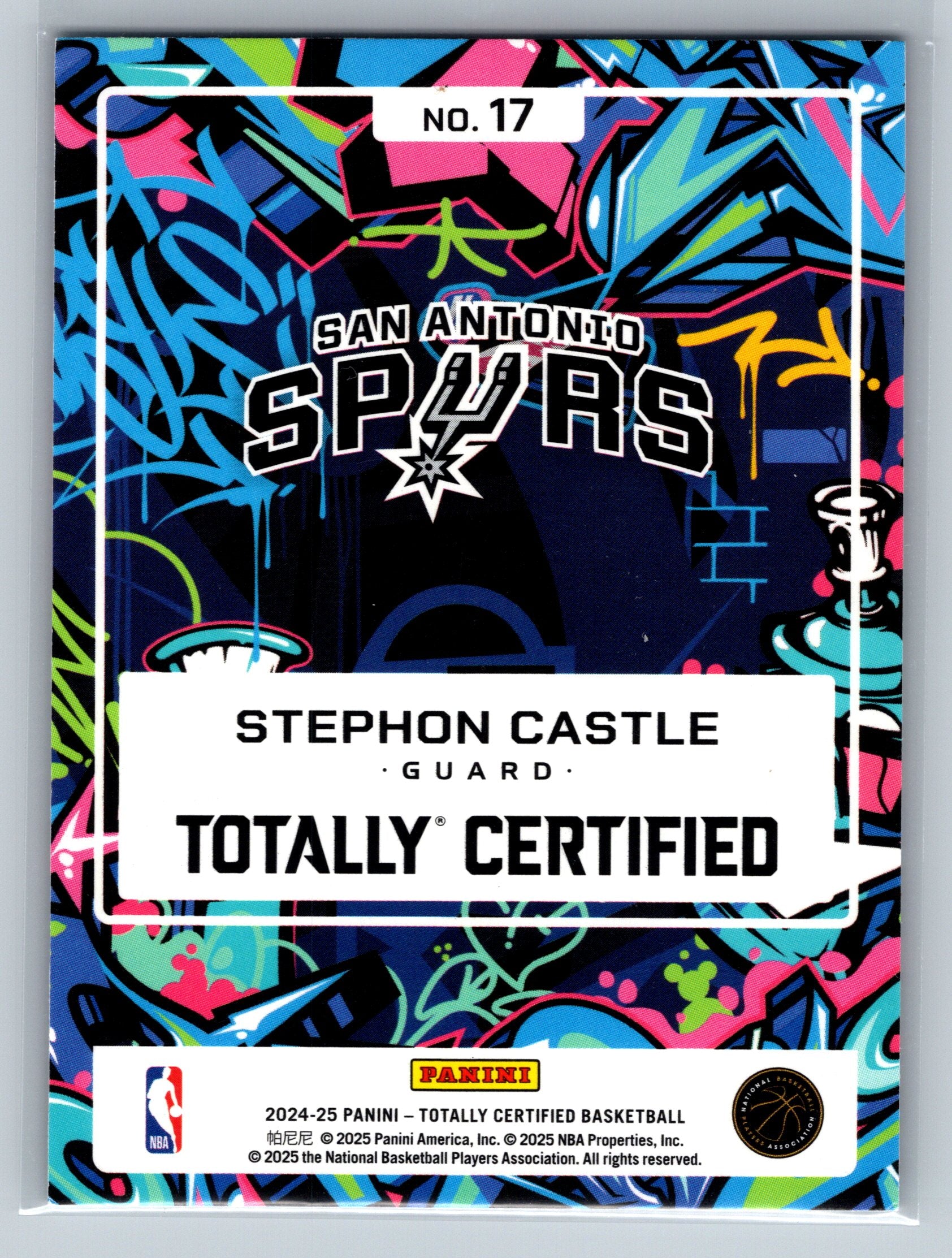2024 Panini Totally Certified Stephon Castle Graffiti #17