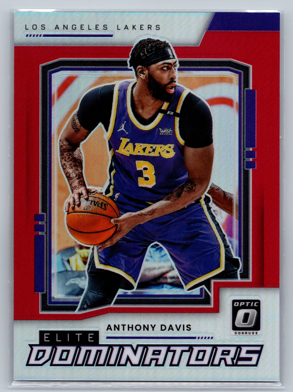 2021 Panini Optic Anthony Davis Holo Dominators /99 #23
