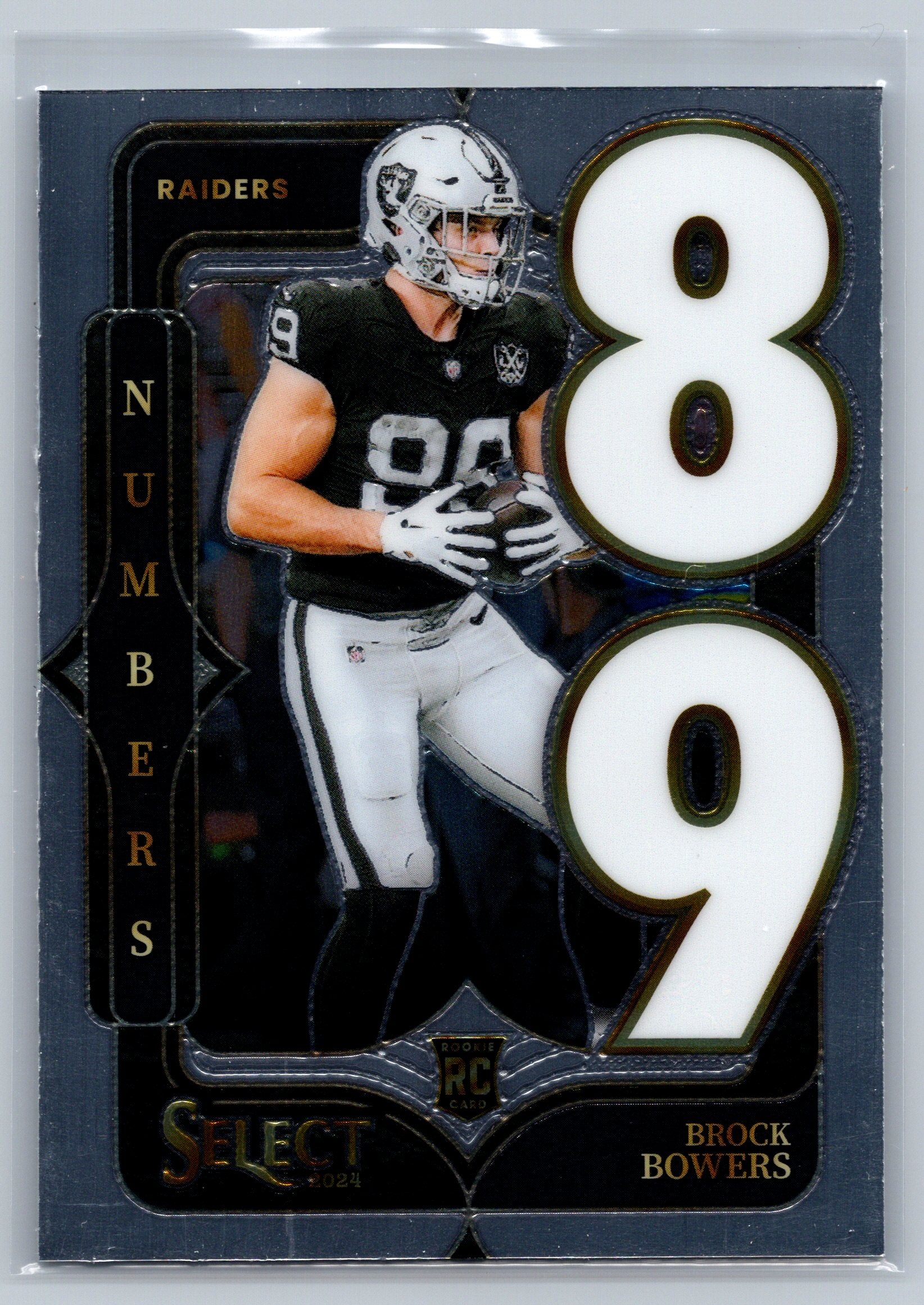 2024 Panini Select Brock Bowers Numbers Rookie Card #12