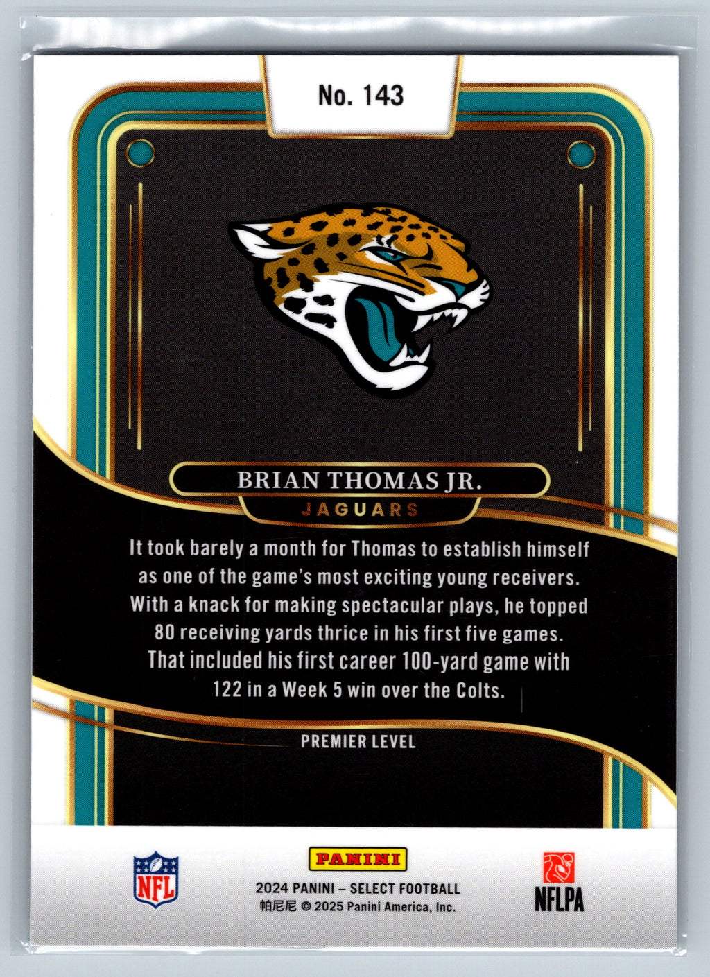 2024 Panini Select Brian Thomas Jr. Premier Level #143