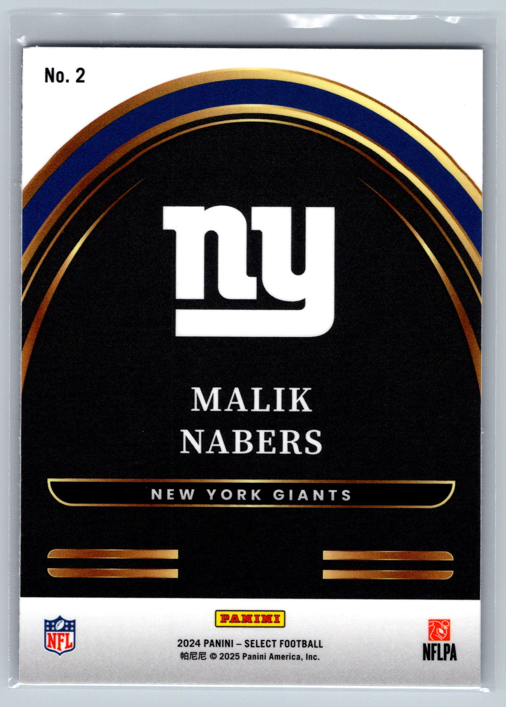 2024 Panini Select Malik Nabers Future Rookie Card #2