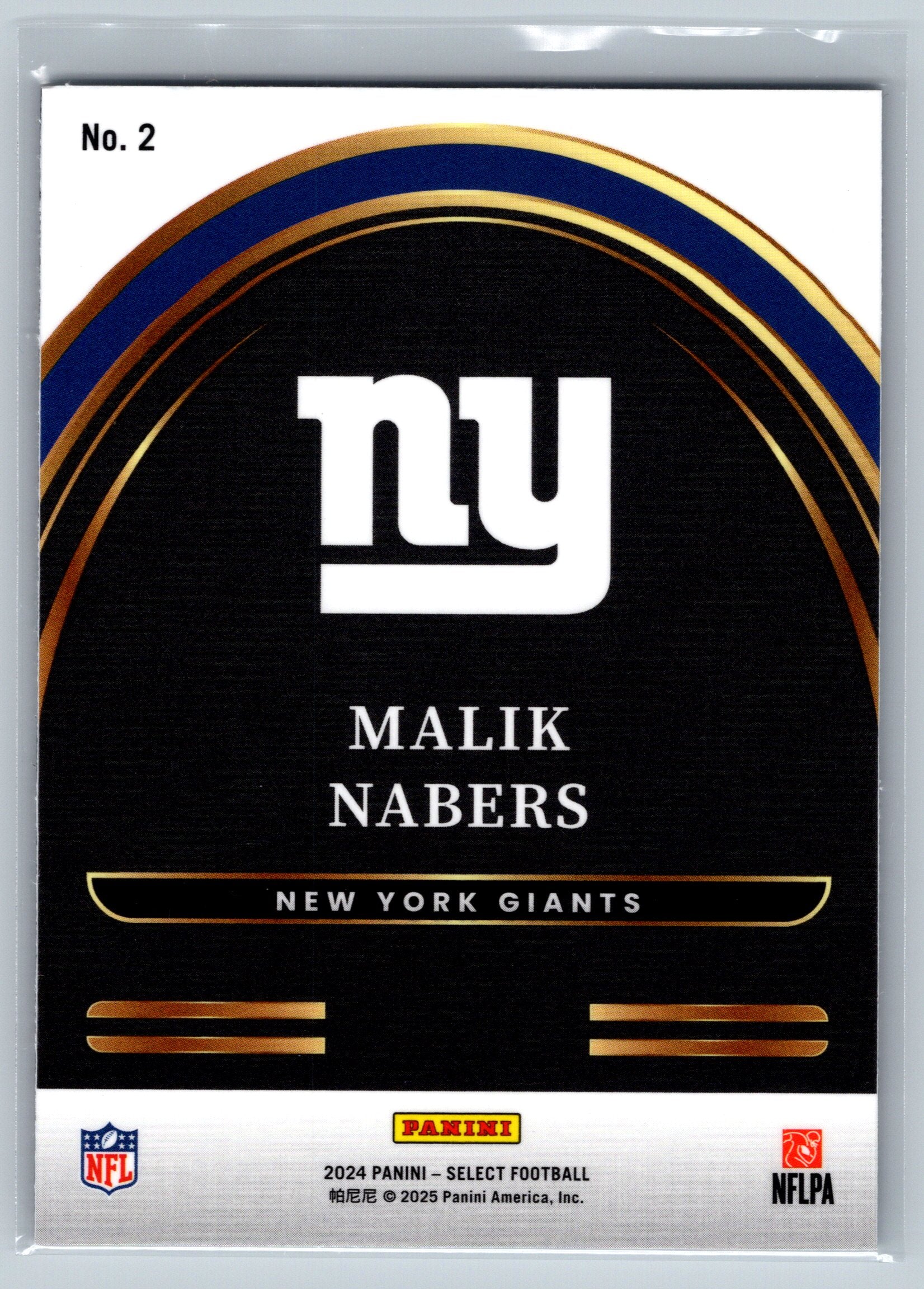 2024 Panini Select Malik Nabers Future Rookie Card #2