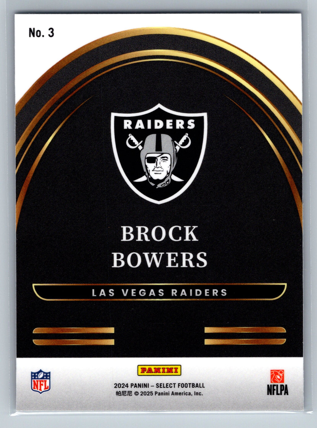 2024 Panini Select Brock Bowers Future Rookie Card #3