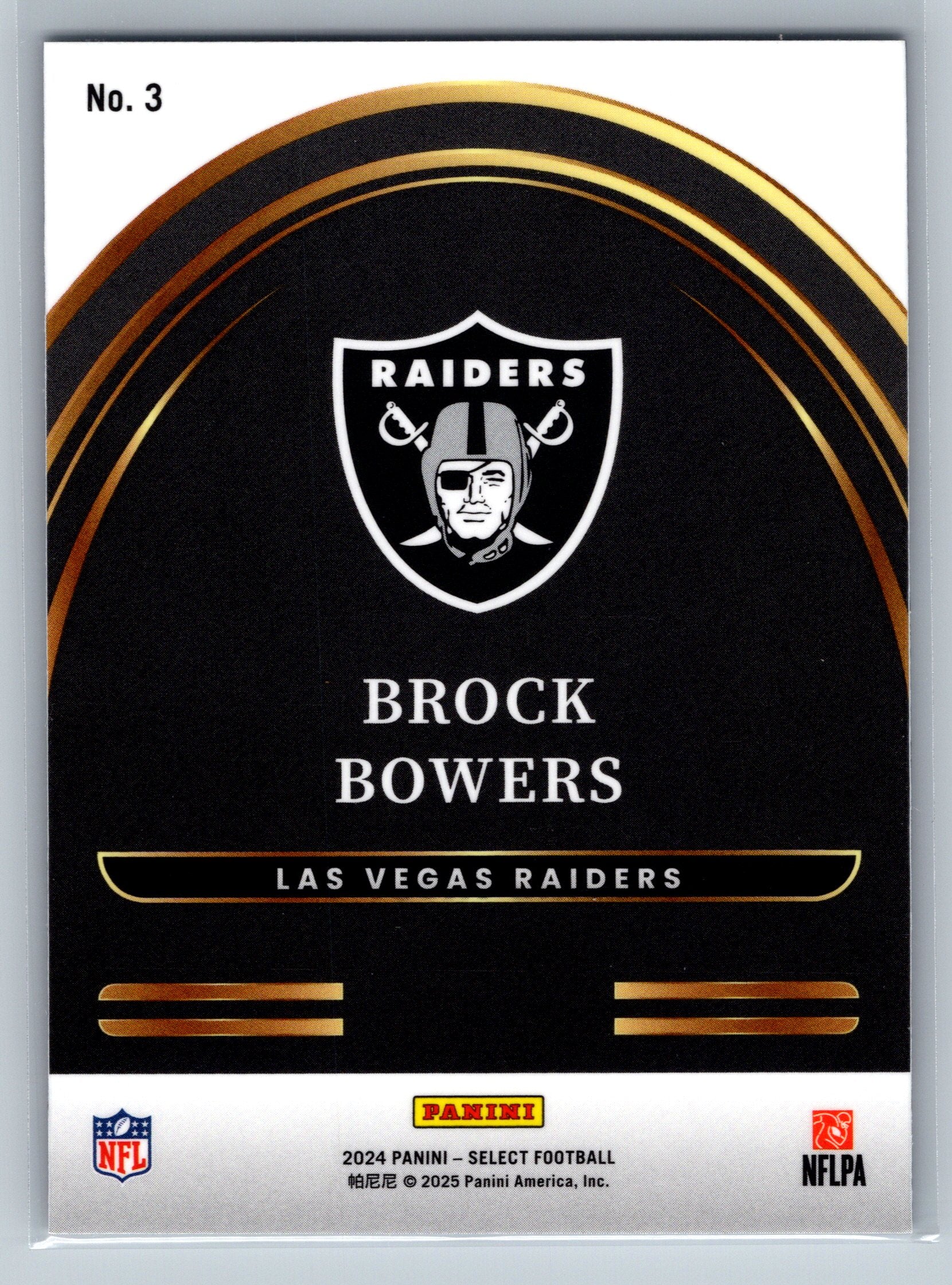 2024 Panini Select Brock Bowers Future Rookie Card #3