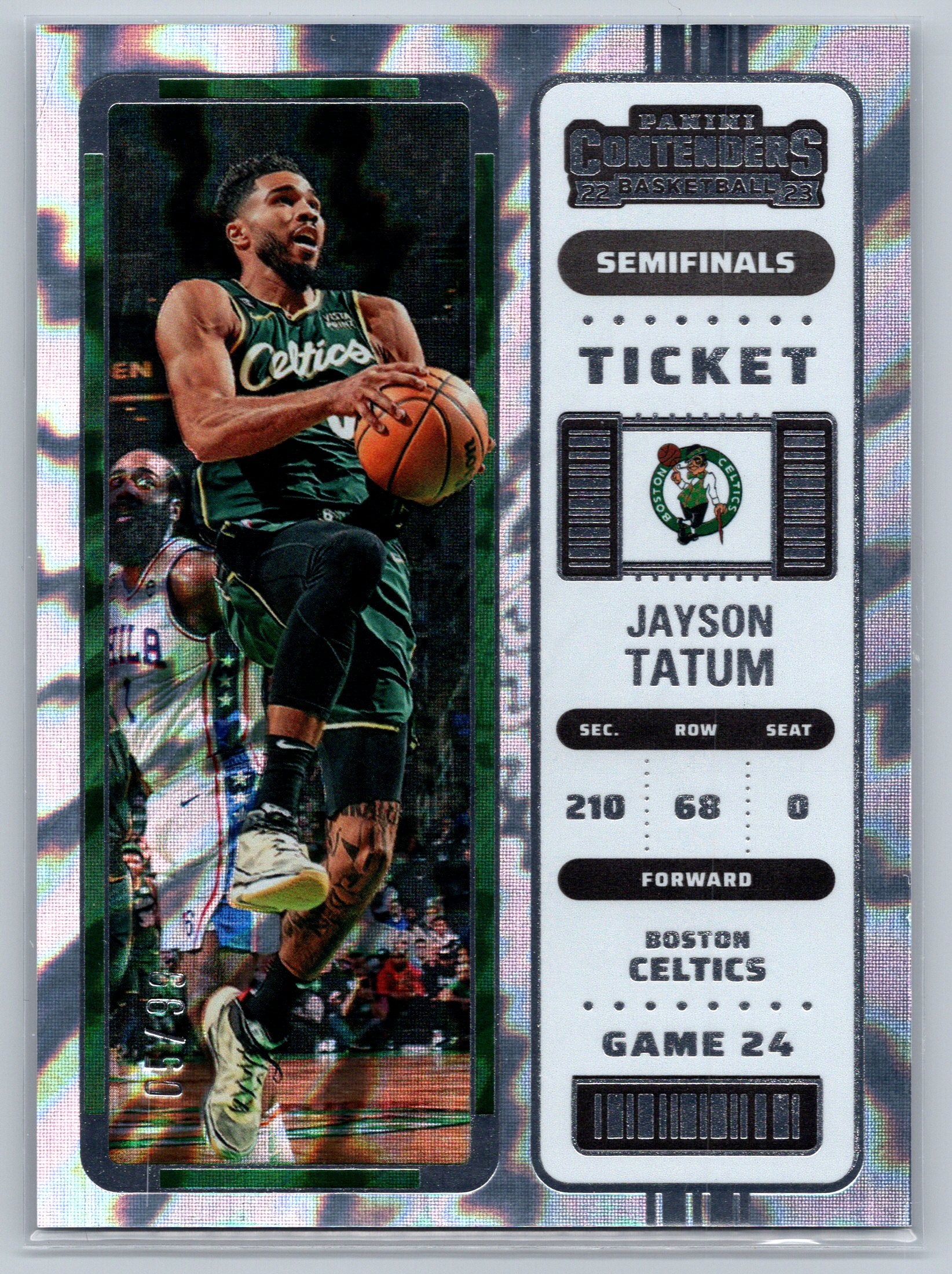 2022 Panini Contenders Jayson Tatum Semifinals Ticket /99 #10