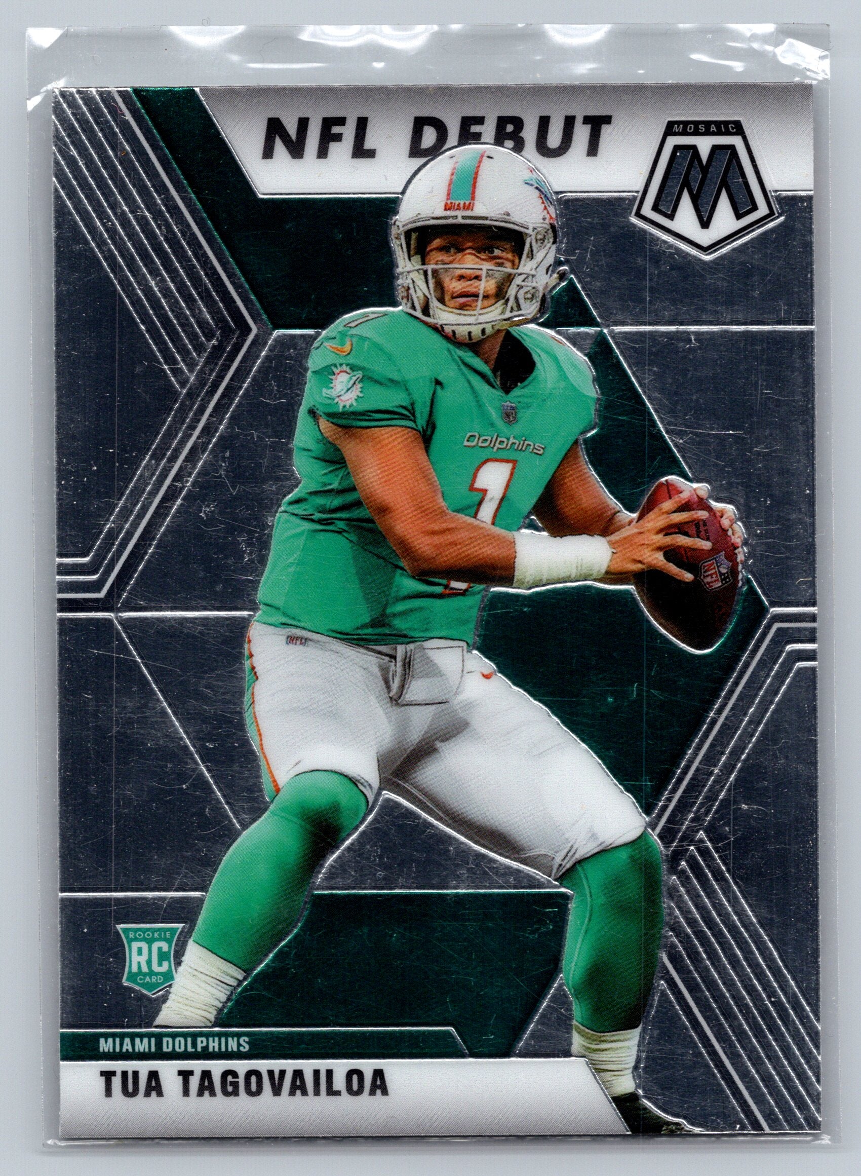 2020 Panini Mosaic Tua Tagovailoa NFL Debut Rookie Card #262