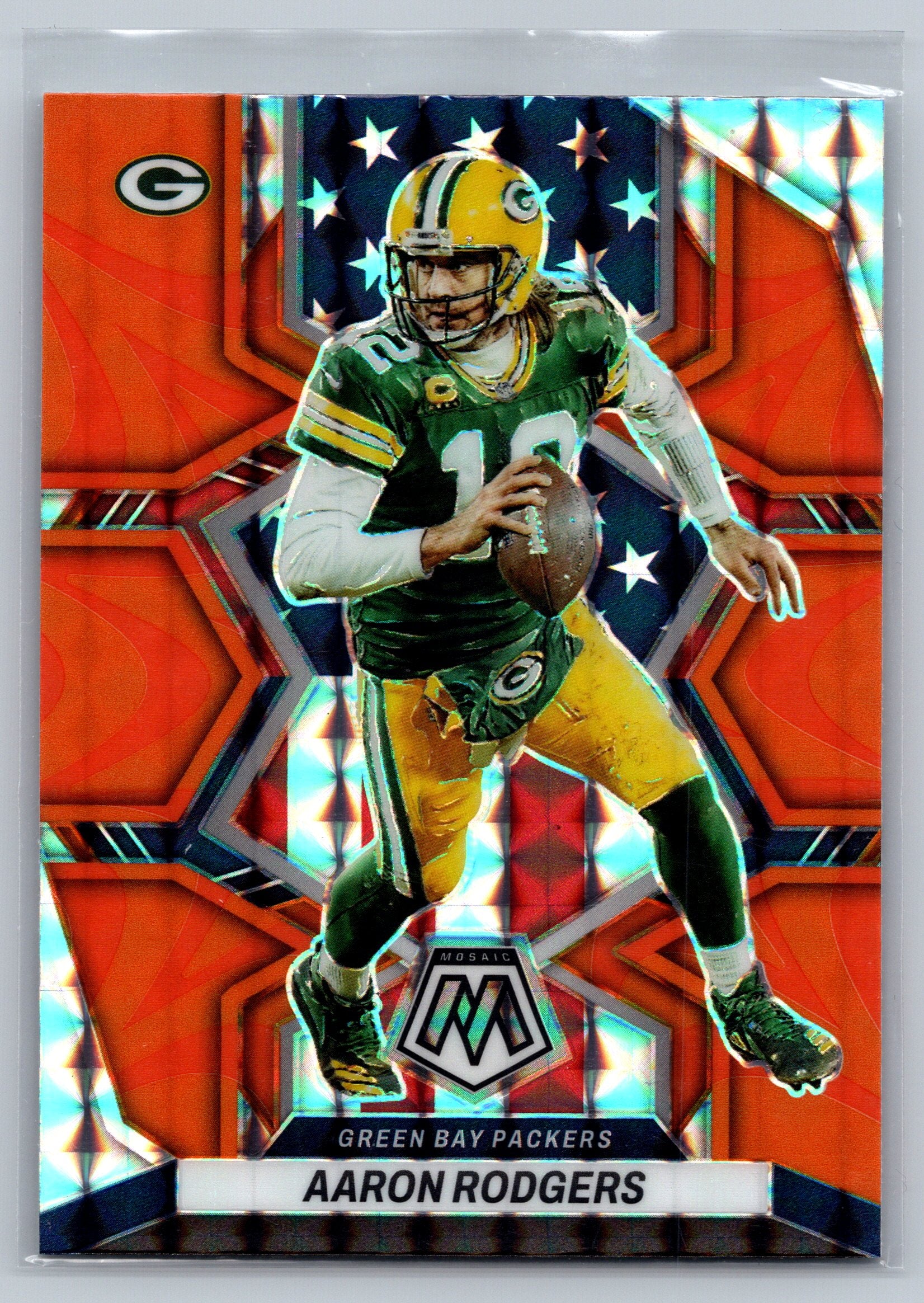 2022 Panini Mosaic Aaron Rodgers Orange #252