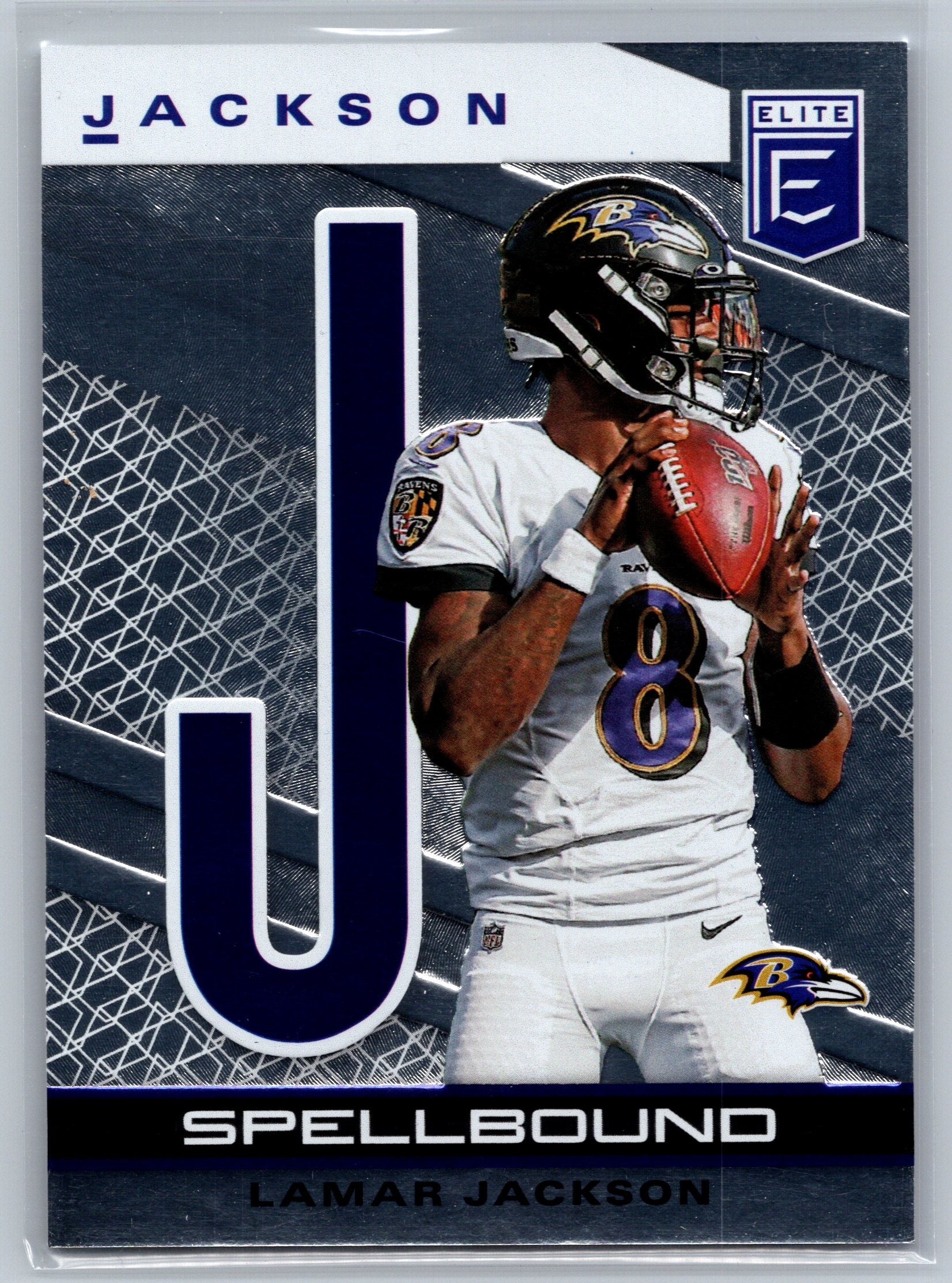 2020 Panini Elite Lamar Jackson Spell Bound /349 #26