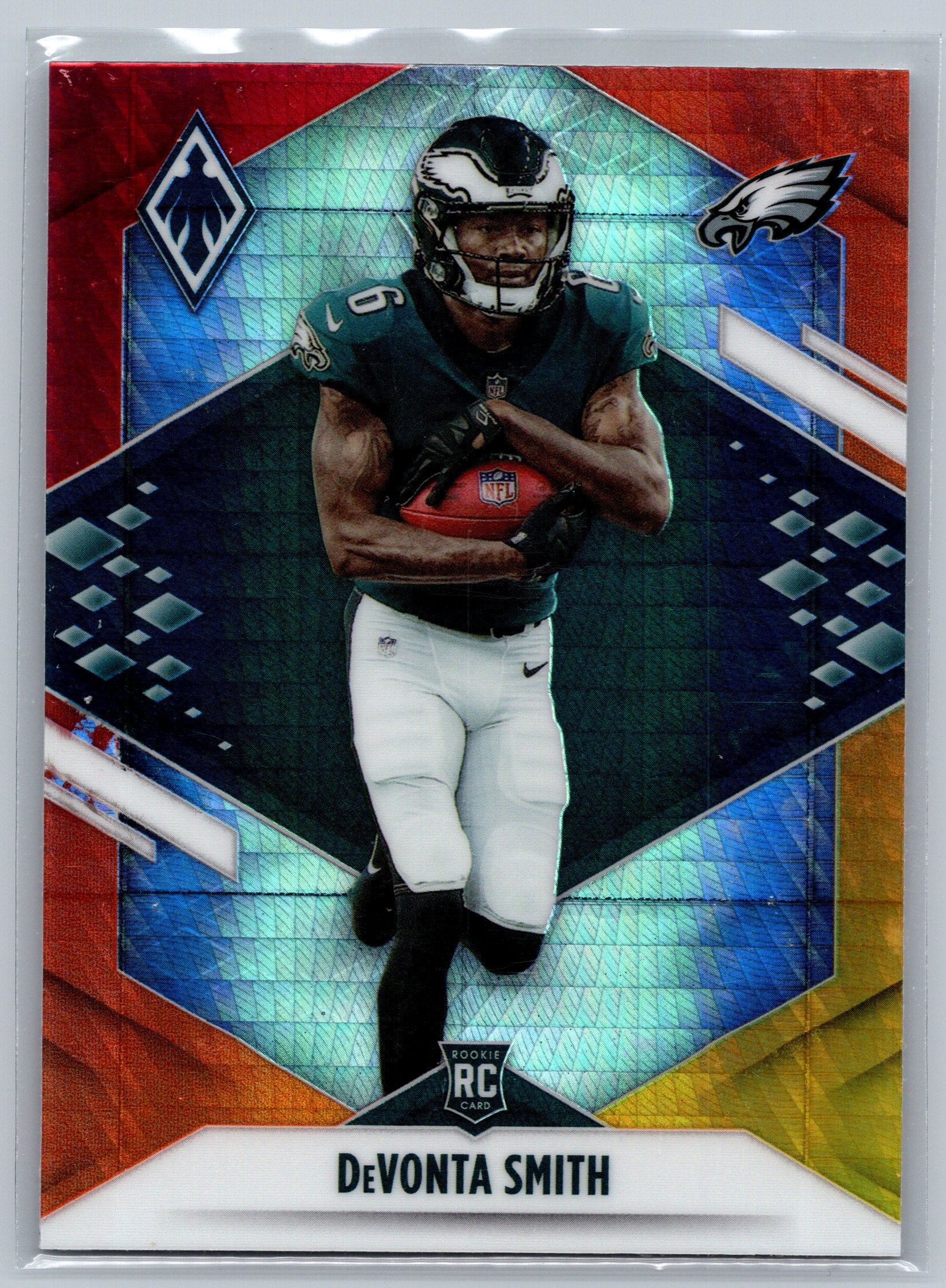 2021 Panini Phoenix Devonta Smith Fire Burst Rookie Card #107