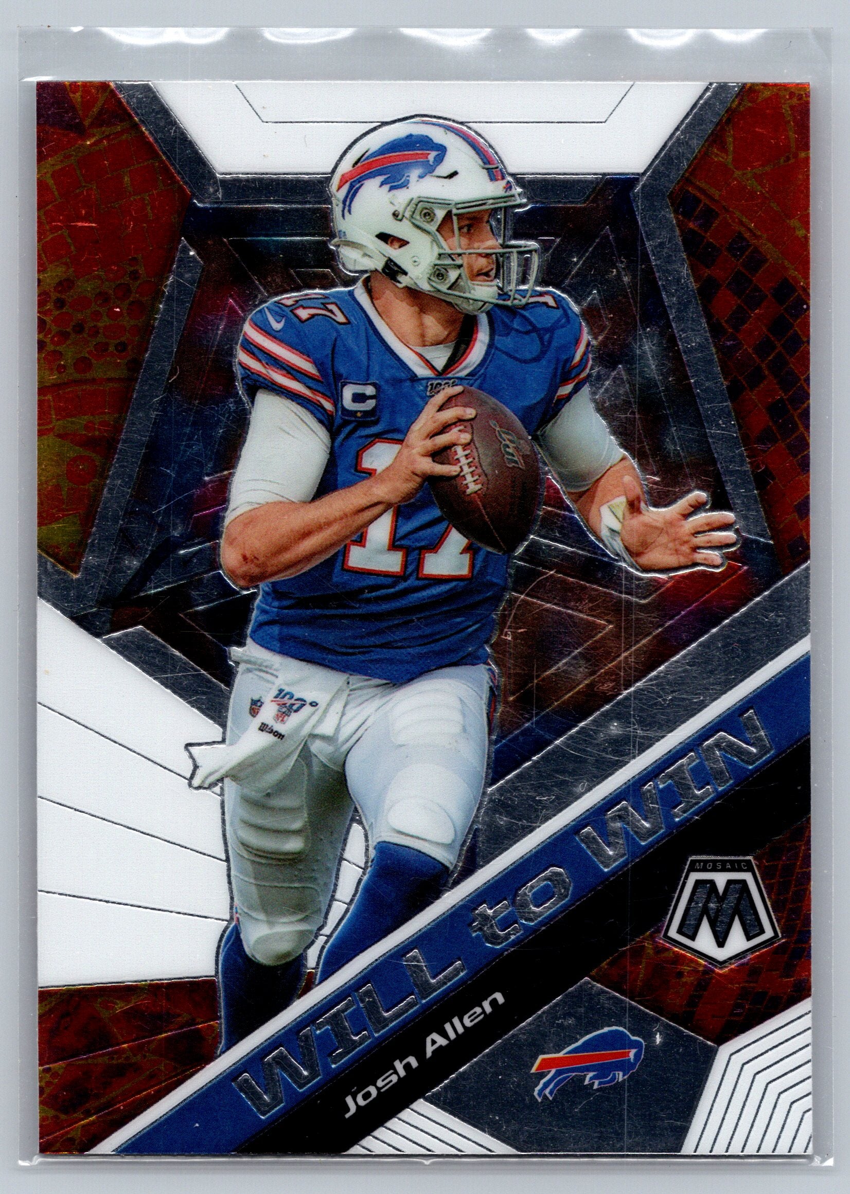 2020 Panini Mosaic Josh Allen Will to Win #WW9