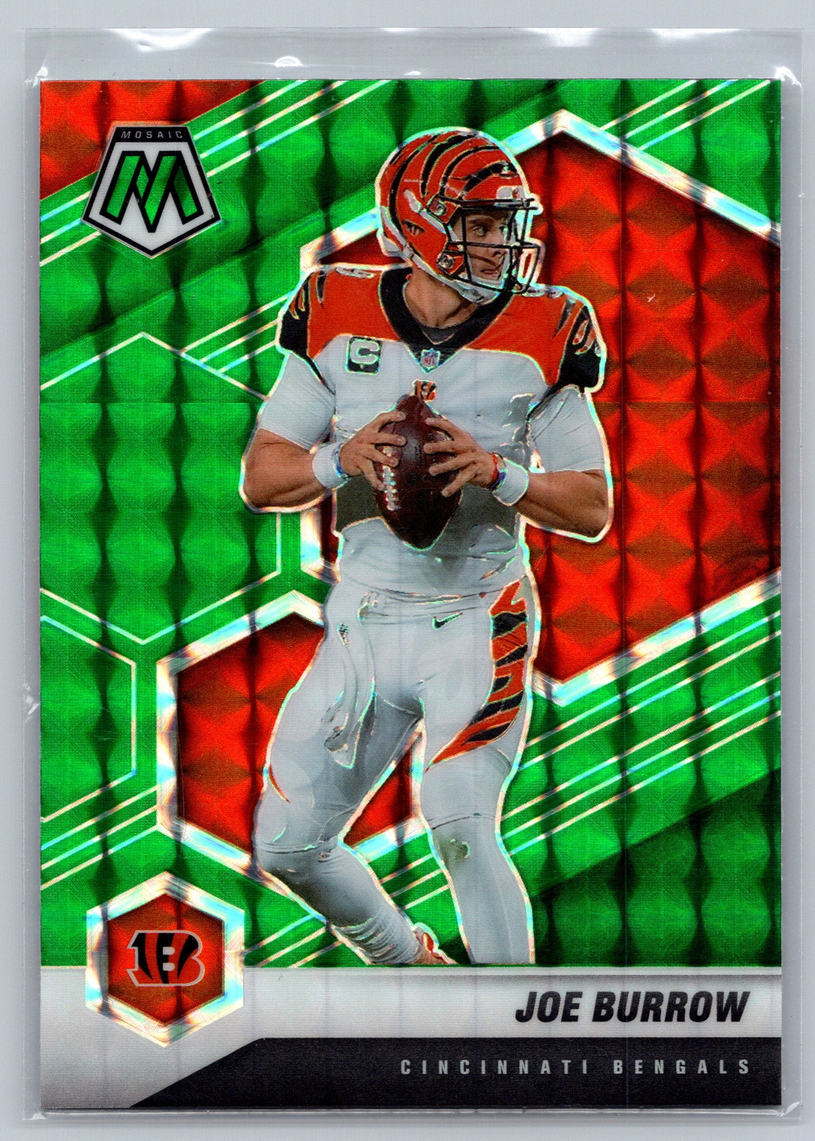 2021 Panini Mosaic Joe Burrow Green #47